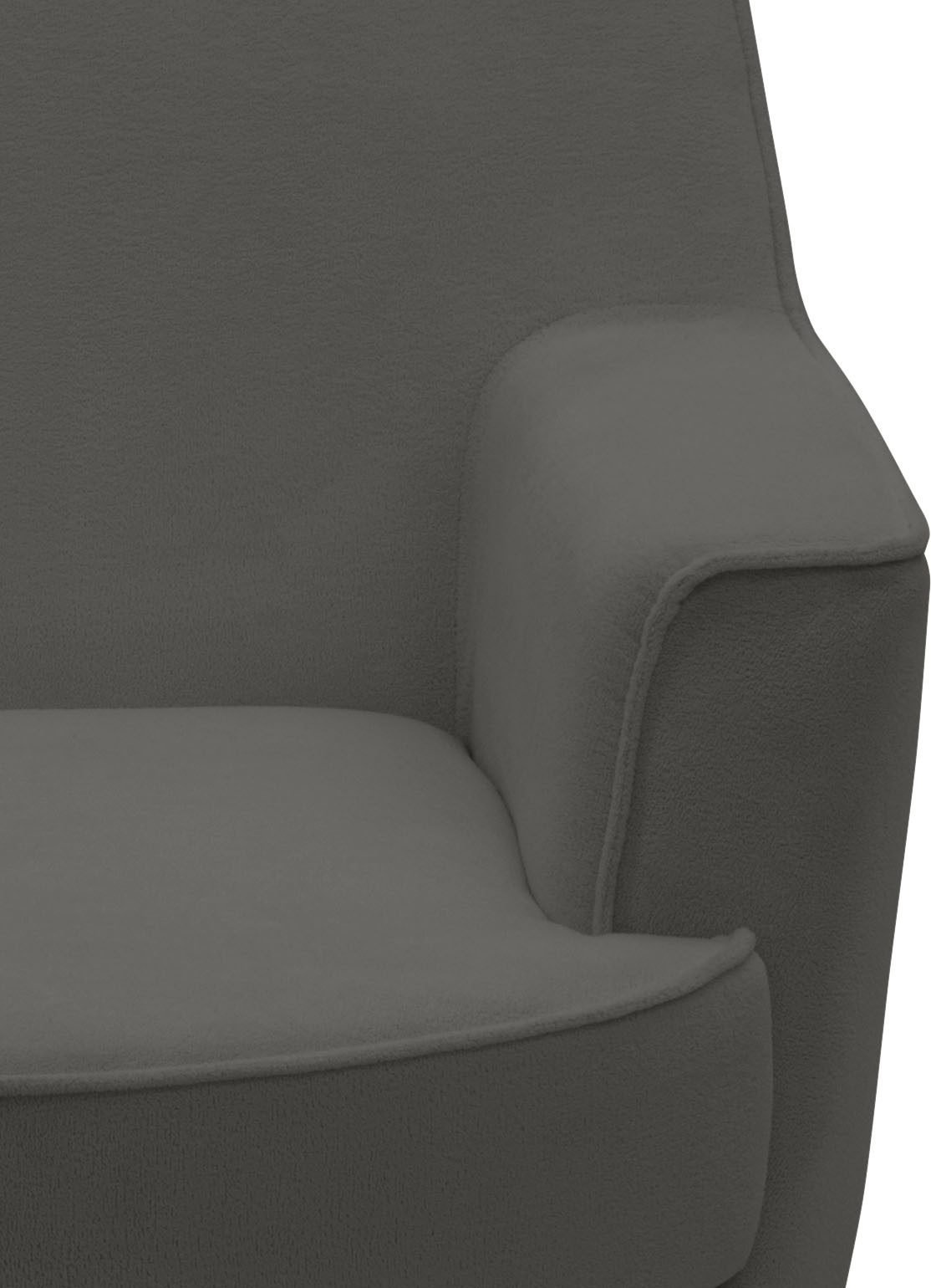 INOSIGN Draaibare fauteuil HETTY, draaistoel met schommelfunctie, leesstoel in cord en microvezel (1 stuk)