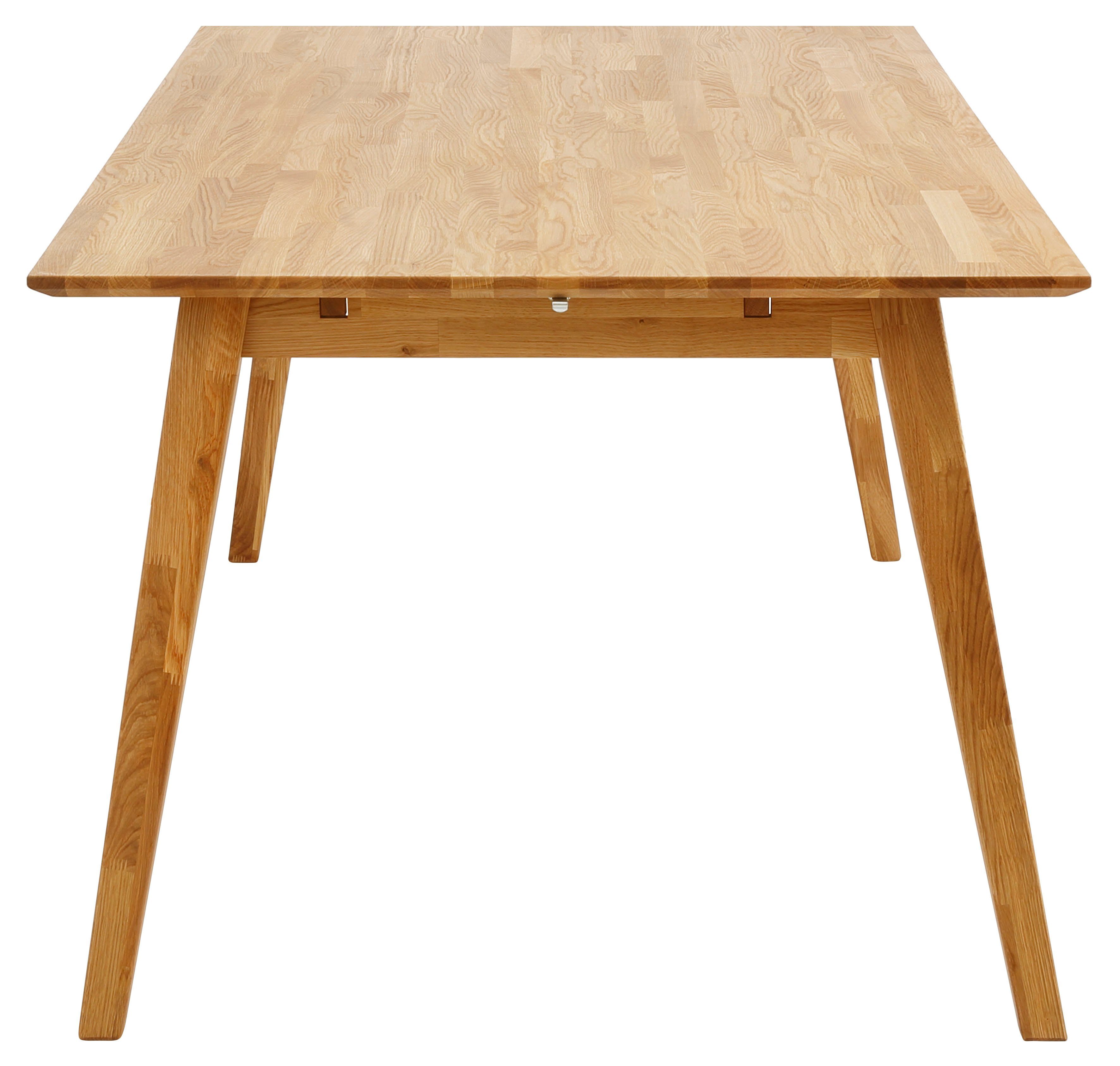 andas Eettafel Lake Massief eiken, breedte 150 cm, uit te breiden met insteekbladen