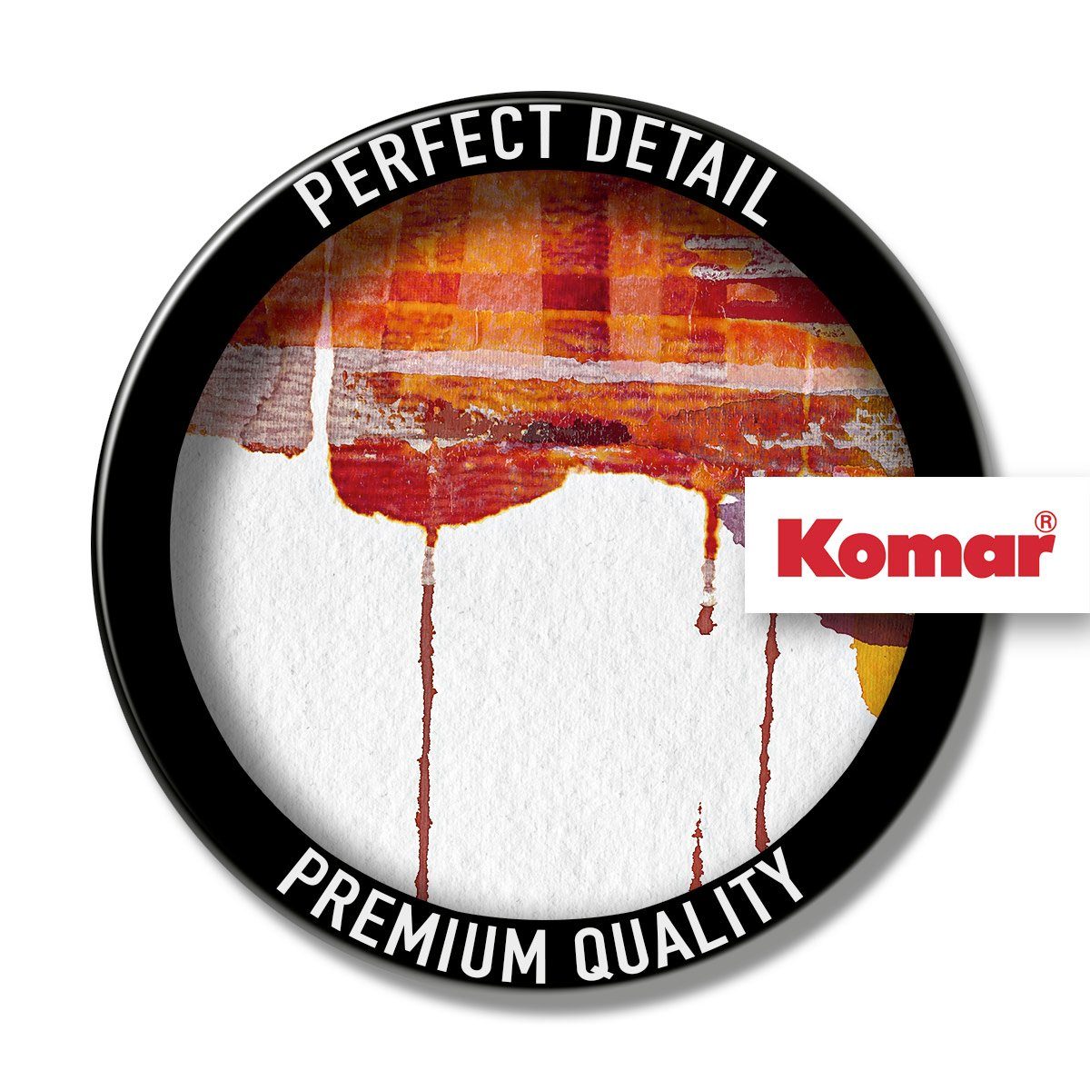 Komar Artprint op linnen Ruby Red - Afmeting 60 x 90 cm Canvasdoek met echt houten frame (1 stuk)