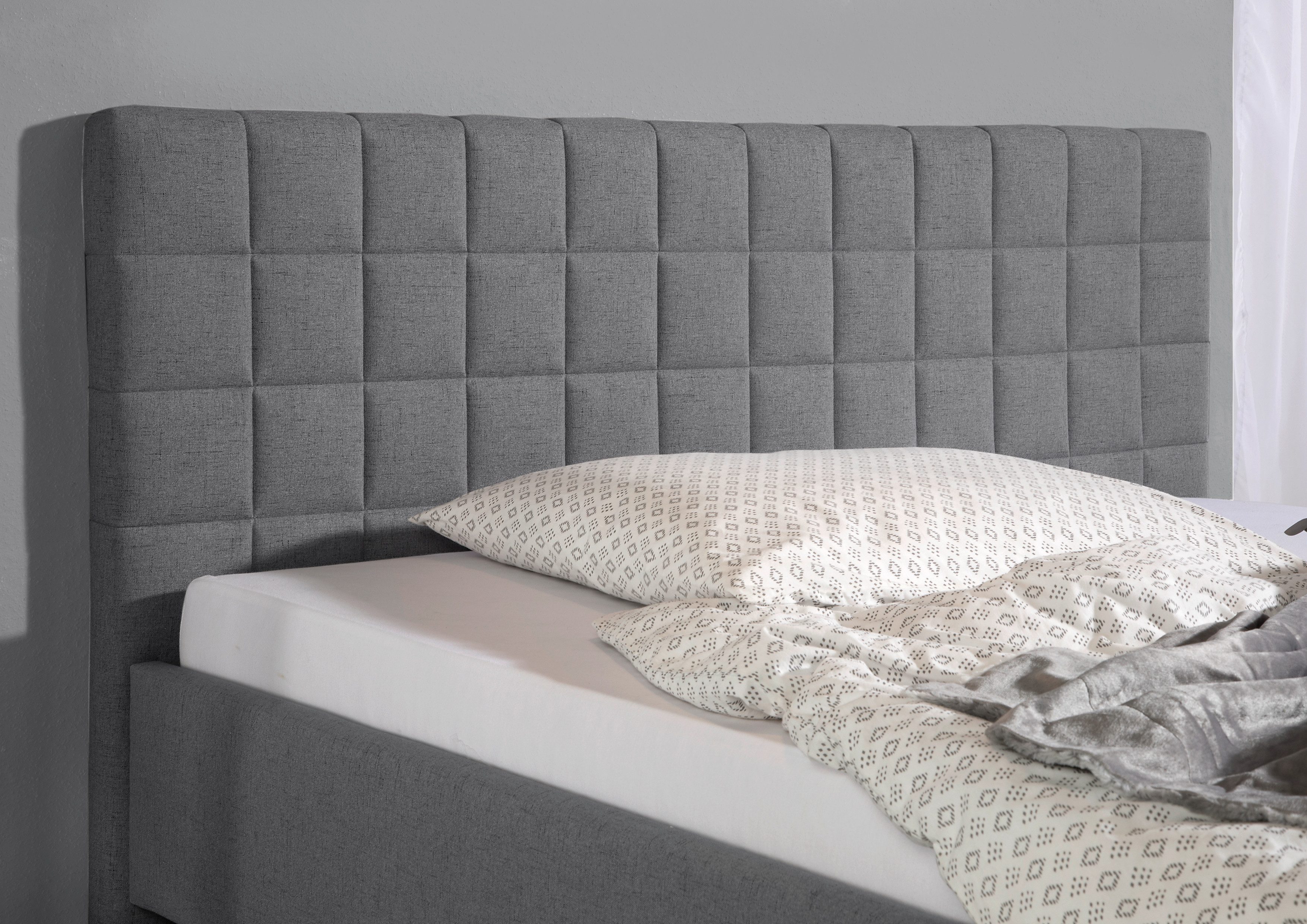 Maintal Gestoffeerd bed ETERNA Zijkanten van het bed zelf te monteren, zonder bedkist