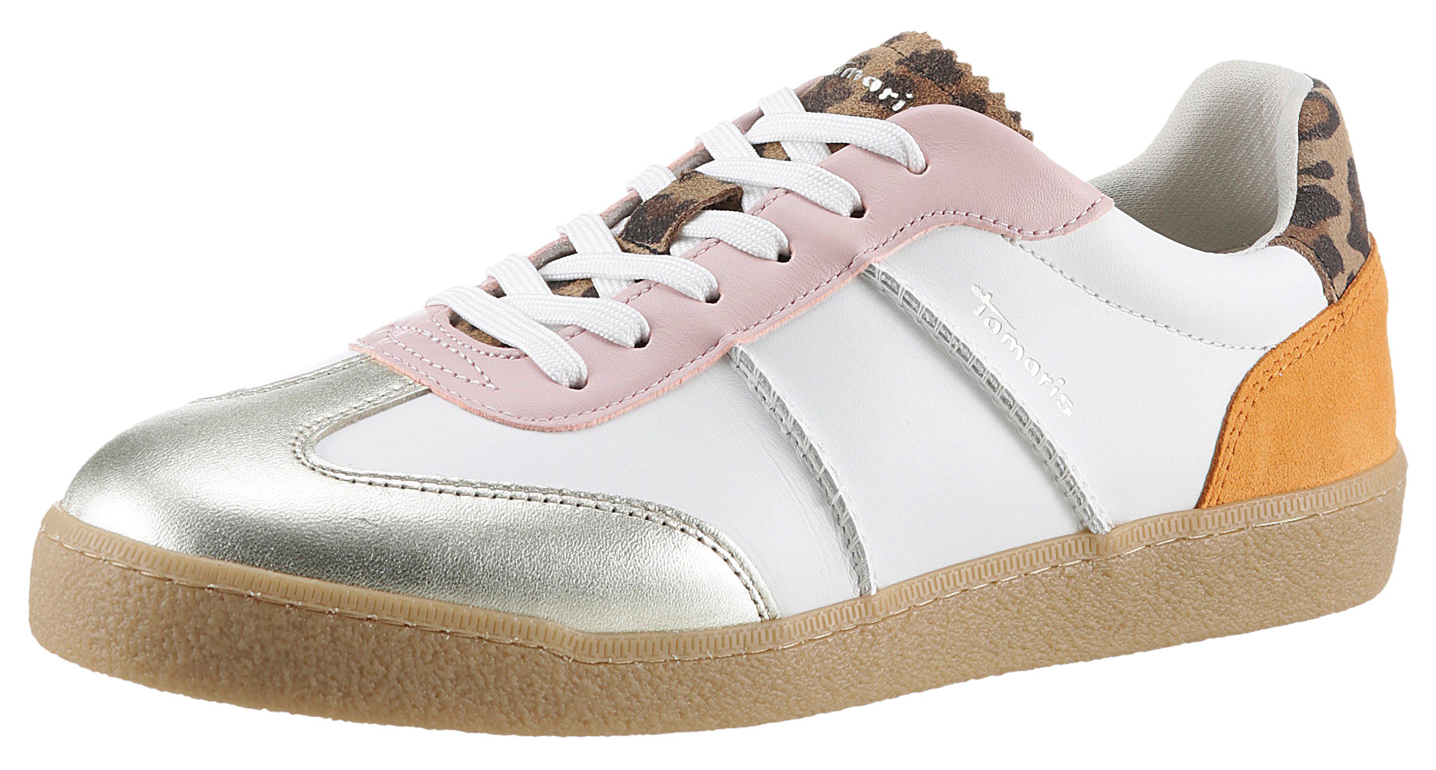 Tamaris Sneakers veterschoen, lage schoen, vrijetijdsschoen, opvallende contrastaccenten