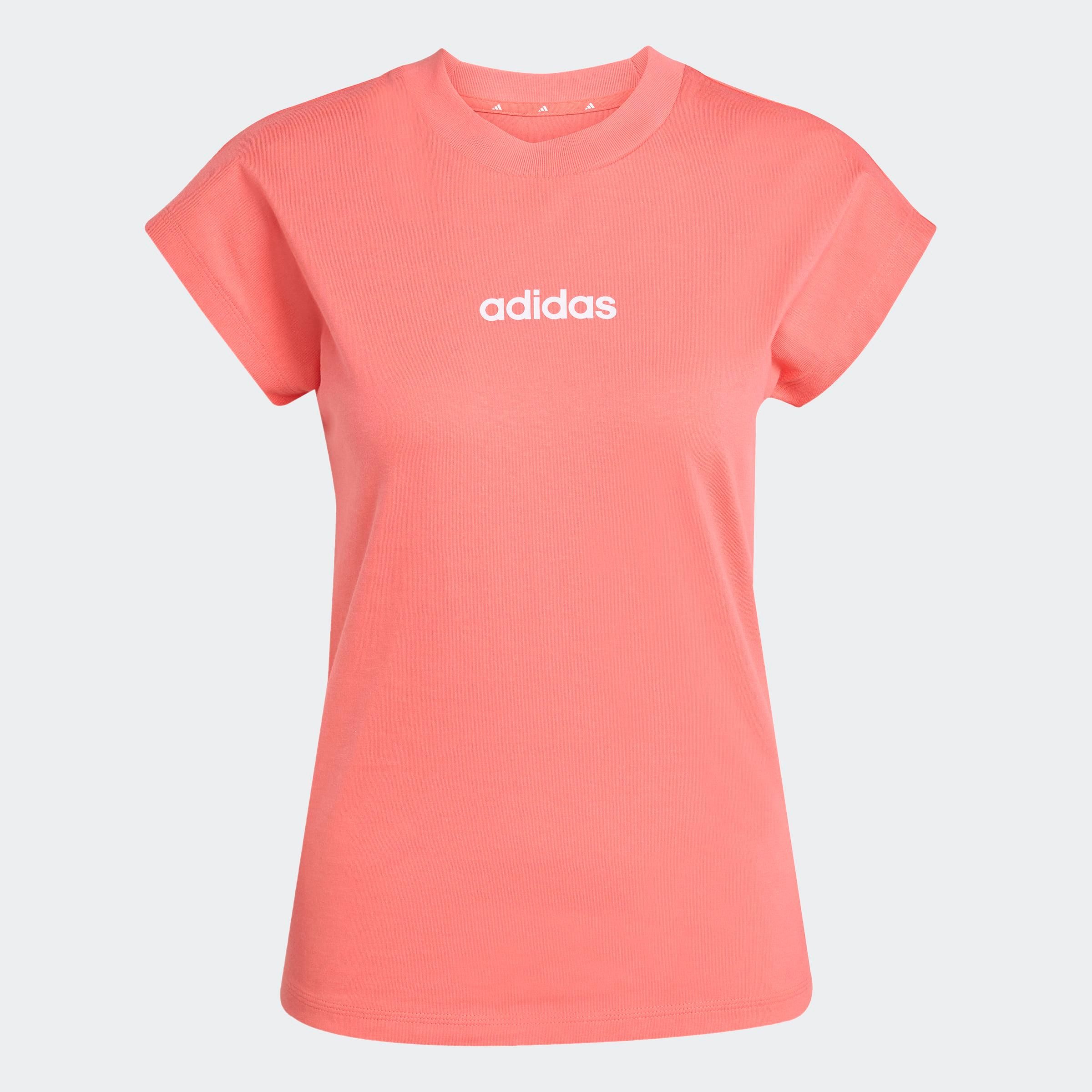 adidas Sportswear T-shirt W LIN SJ T Basic T-shirt van zacht materiaal