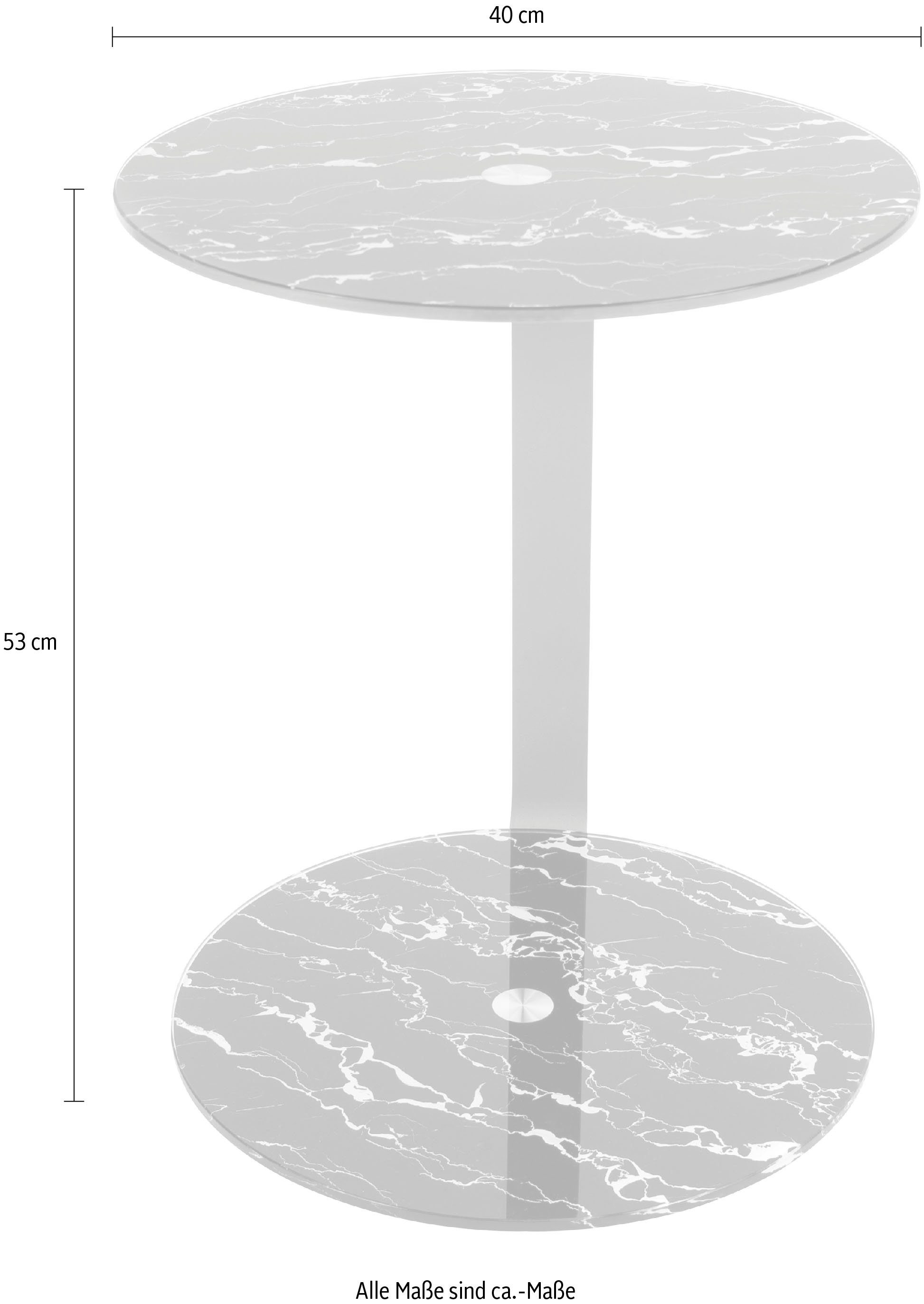 Kayoom Bijzettafel Quentin 525, sofa-bijzettafel, met metalen frame Onderstel ook als legplank, elegante vorm en verschillende kleurvarianten (1 stuk)
