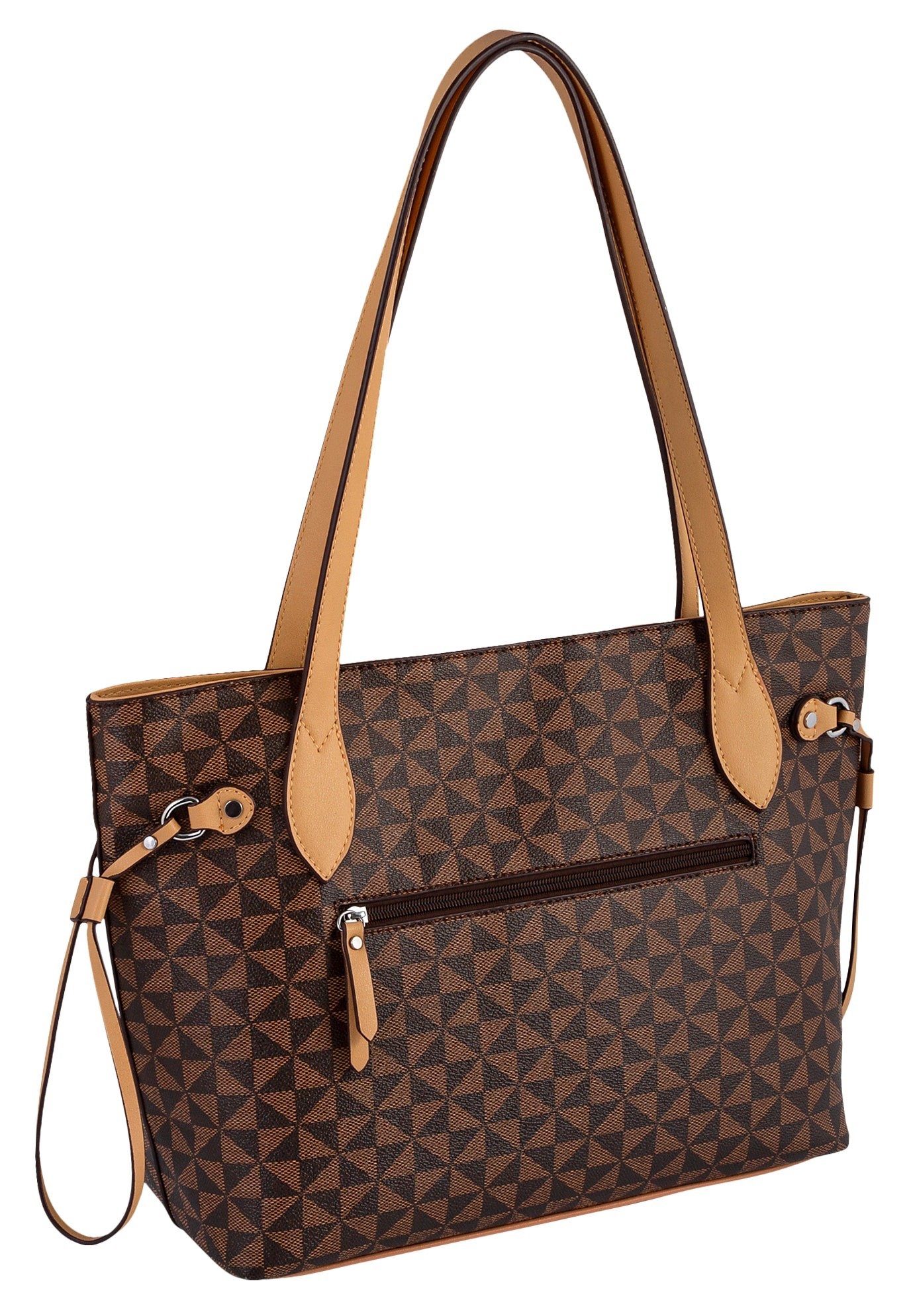 Gabor Shopper Barina van imitatieleer met kenmerkende all-over print en metalen logo