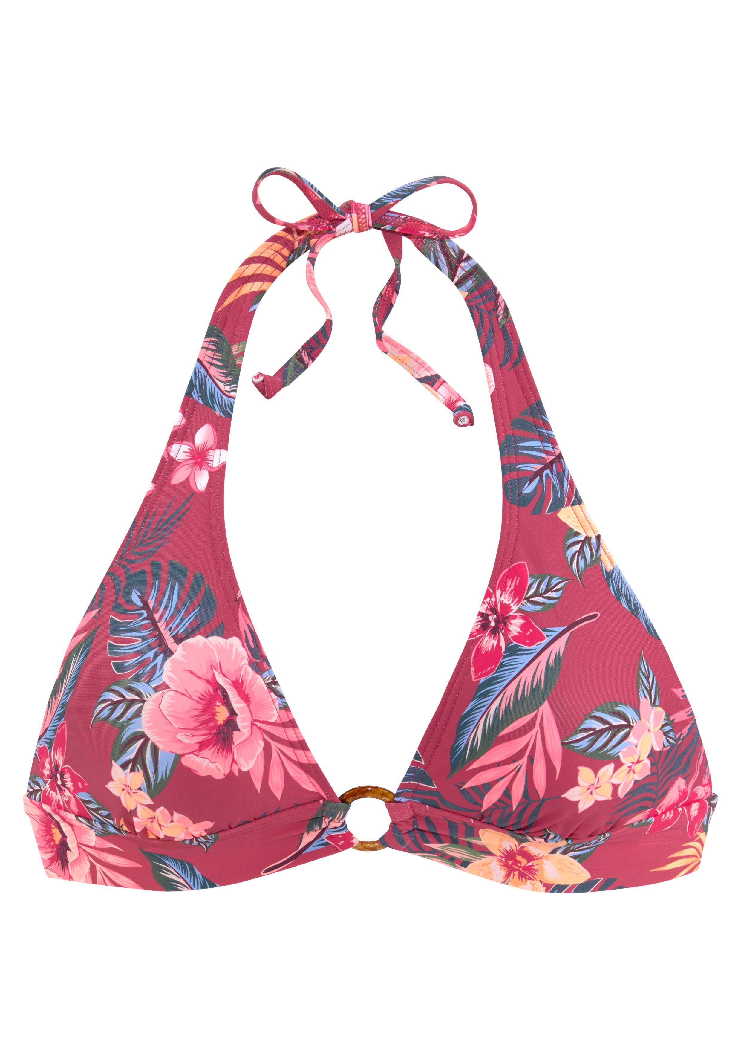 s.Oliver RED LABEL Beachwear Triangel-bikinitop MARIKA met sierring
