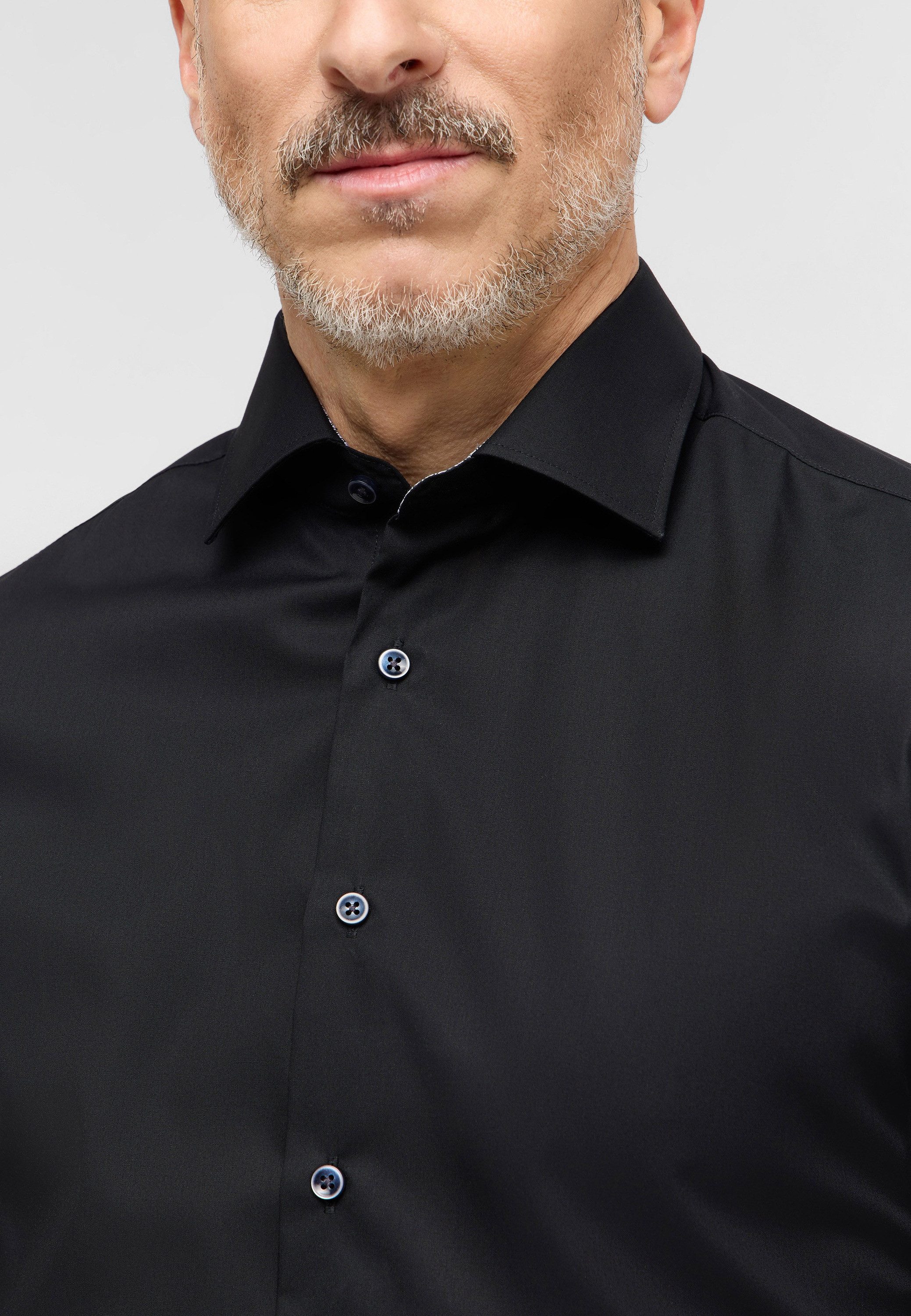 Eterna Overhemd met lange mouwen Slim fit NON IRON (strijkvrij)