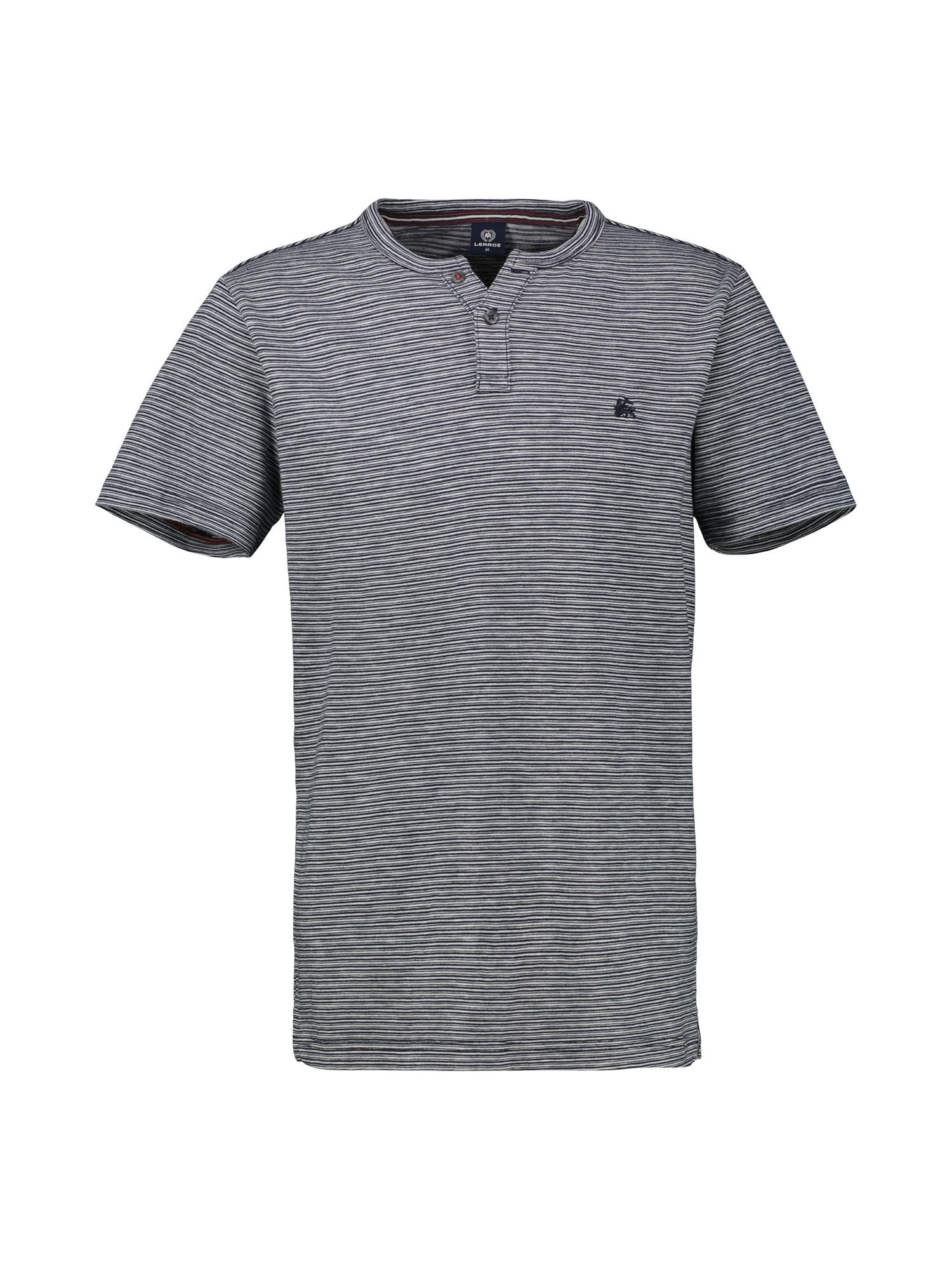 Lerros Henleyshirt LERROS gestreept serafinoshirt, gebreid