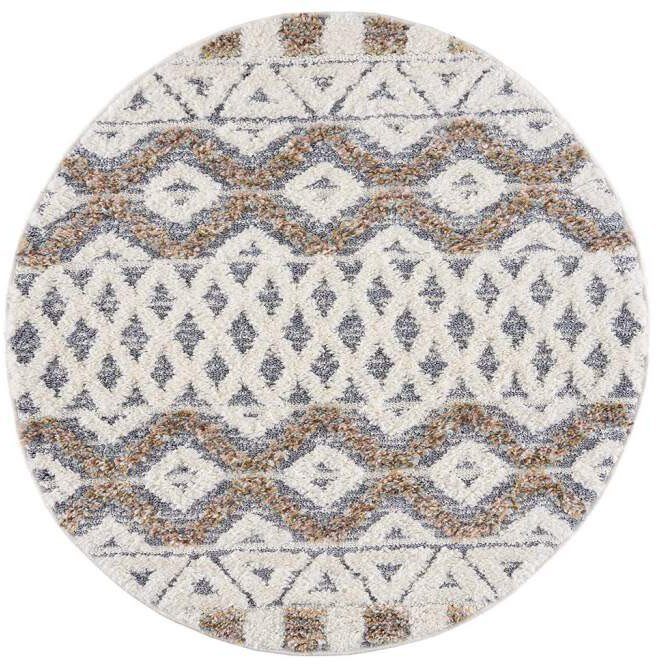 Carpet City Hoogpolig vloerkleed Focus 3050 Boho-tapijt, hoog-laag patroon / 3D-effect, voor woonkamer, slaapkamer
