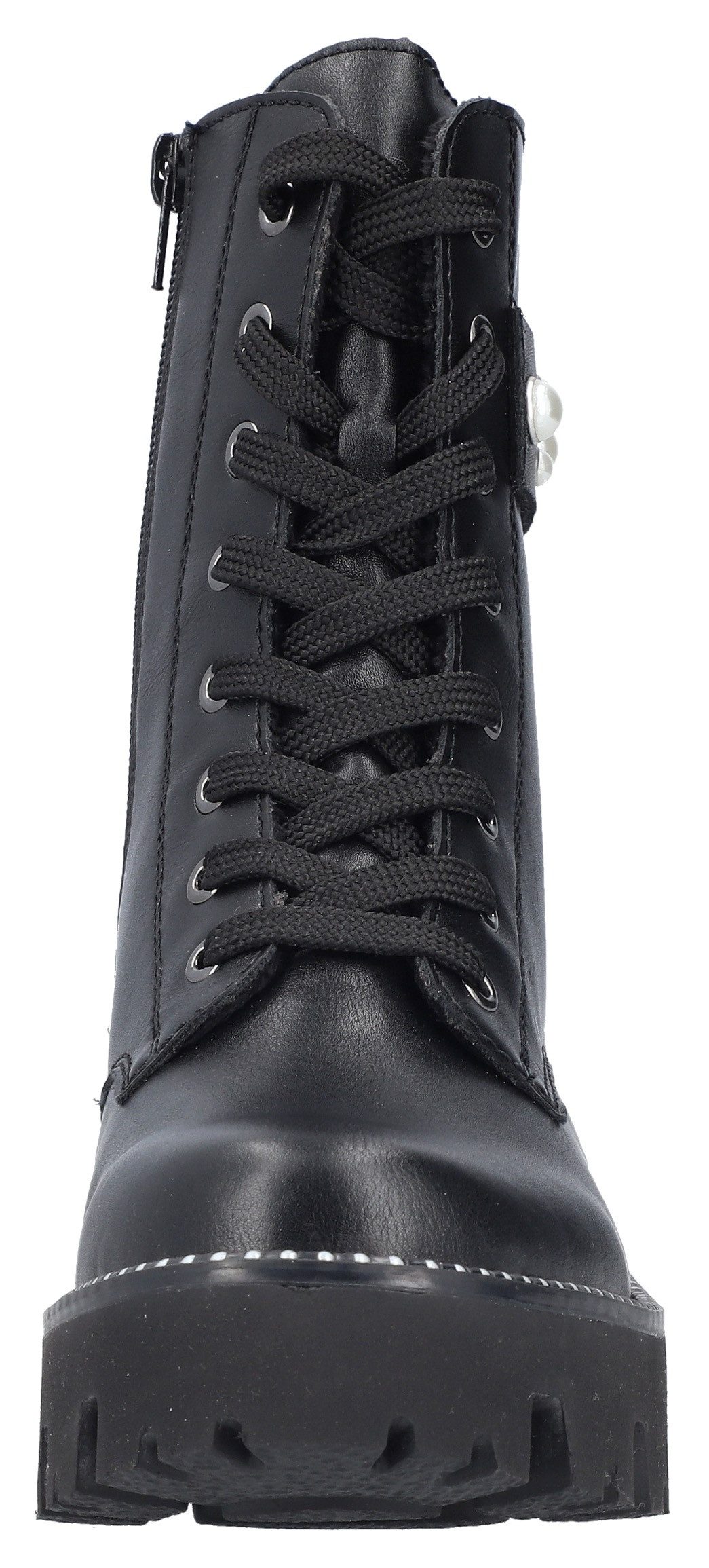 Rieker Veterlaarsjes , veterschoenen, plateau, met extra binnenrits