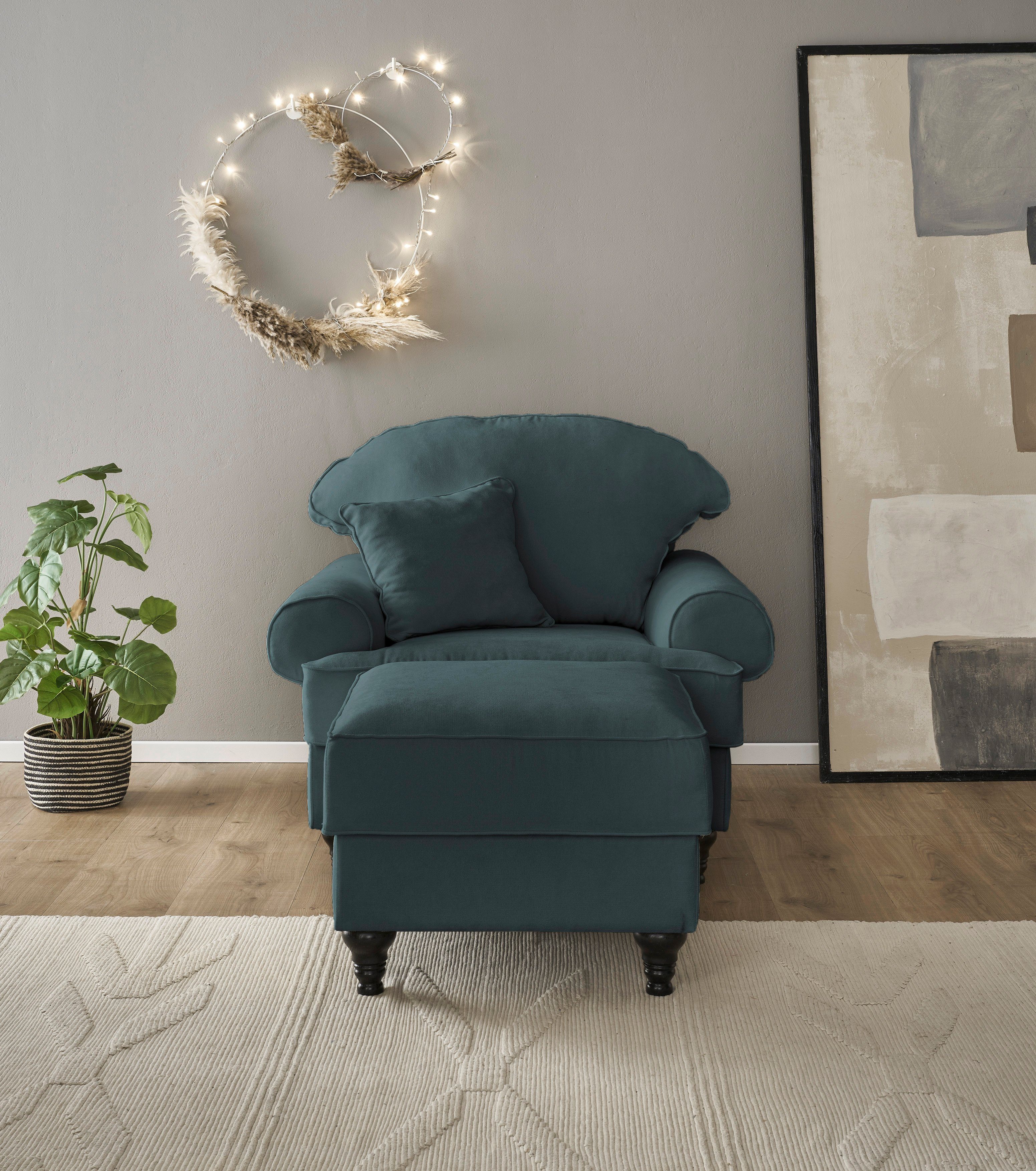 Home affaire Fauteuil Westminster met binnenveringsinterieur (set, 2 stuks)