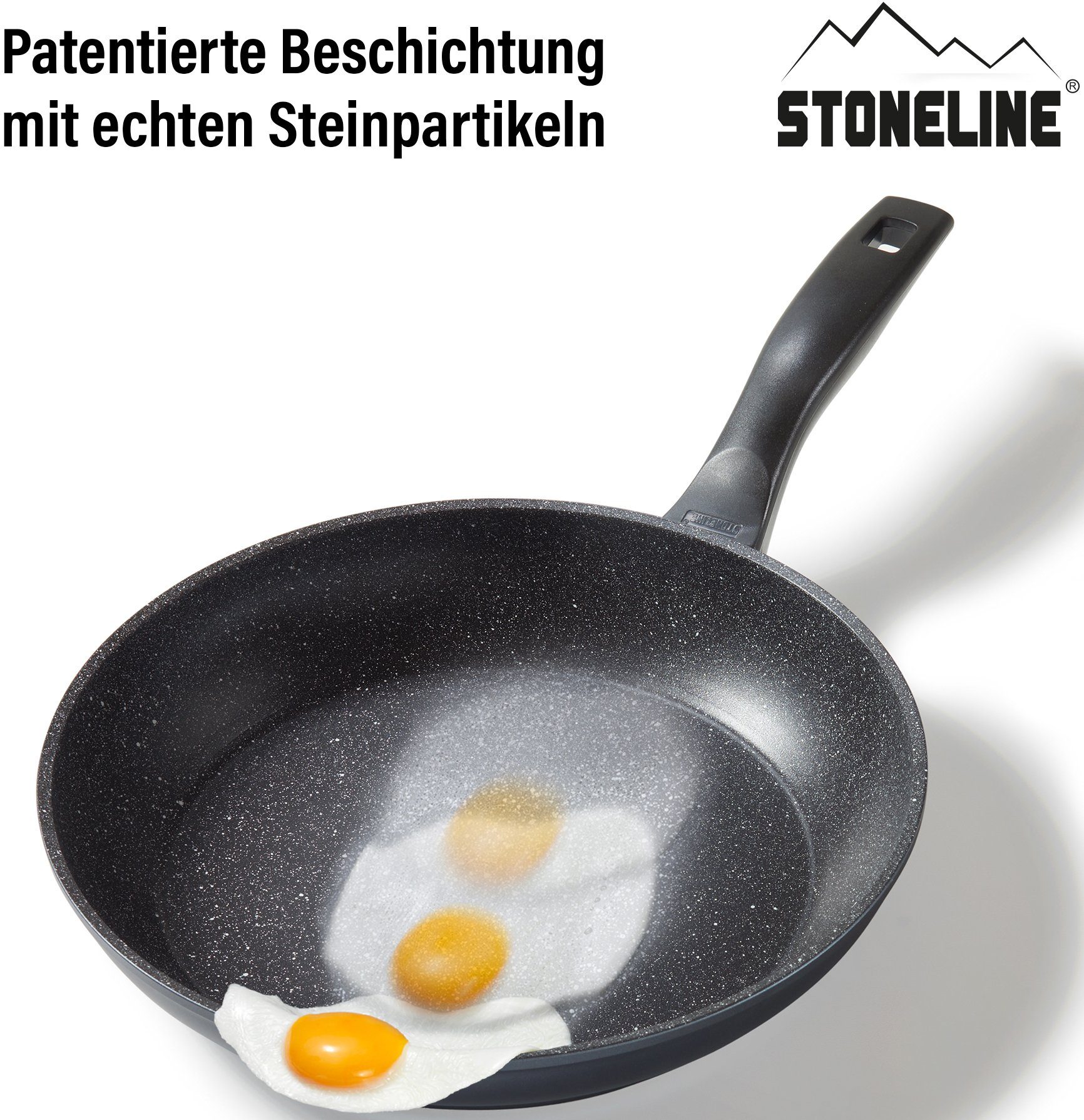 STONELINE Koekenpan STONELINE®- keramische coating, inductie (1-delig)