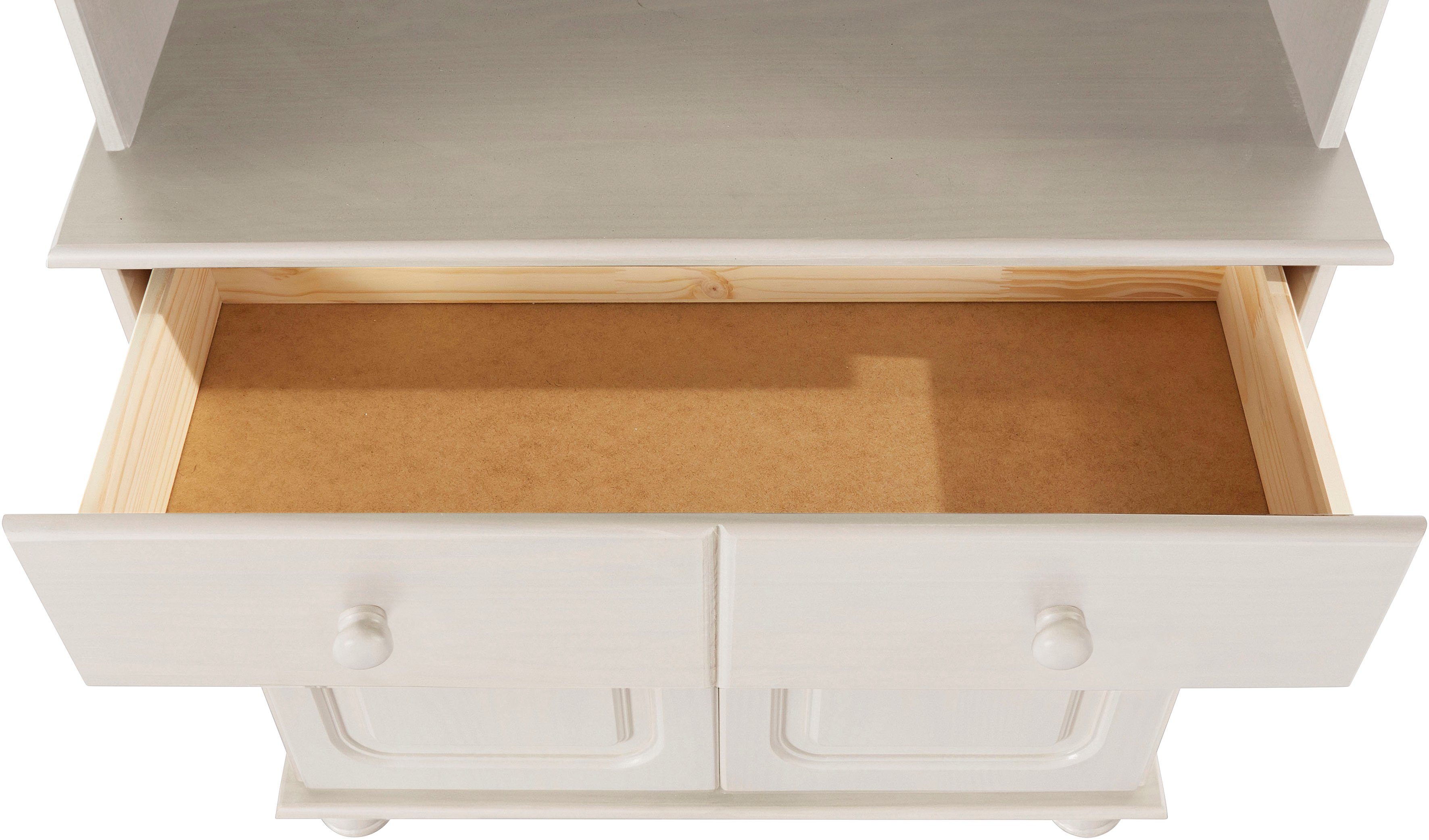 Home affaire Buffetkast Mette Met grote lade en veel bergruimte achter 4 deuren, hoogte 181cm (2-delig)