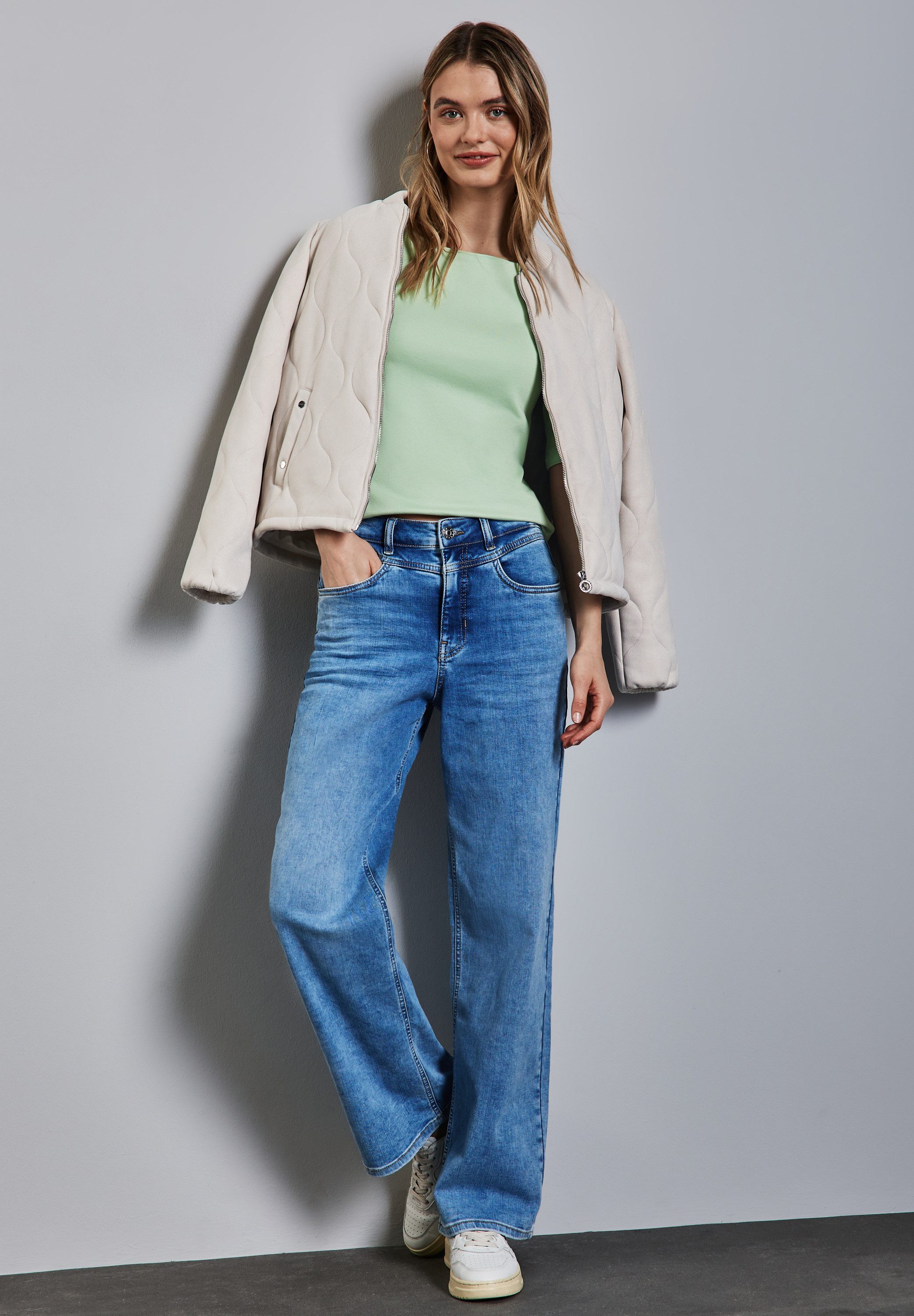 STREET ONE T-shirt Style Lanea met boothals