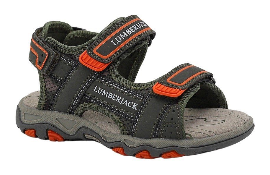 LUMBERJACK Trekkingsandalen , zomerschoen, outdoor sandaal, klittenbandschoen, met leren binnenzool