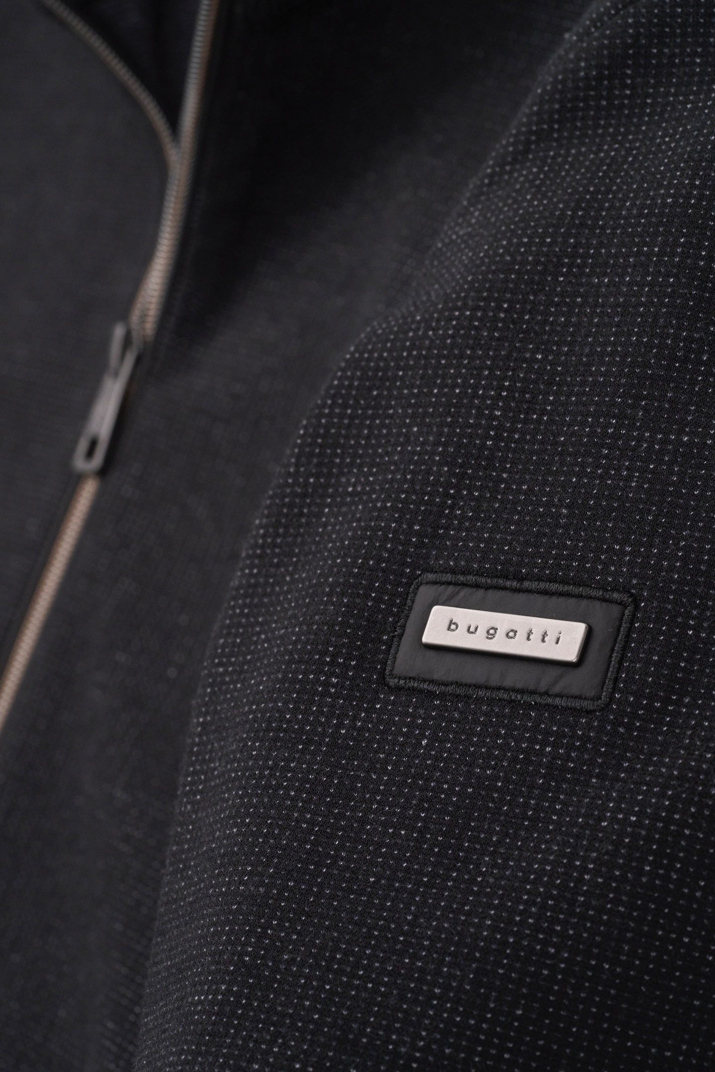 Bugatti Sweatvest met lichte structuur