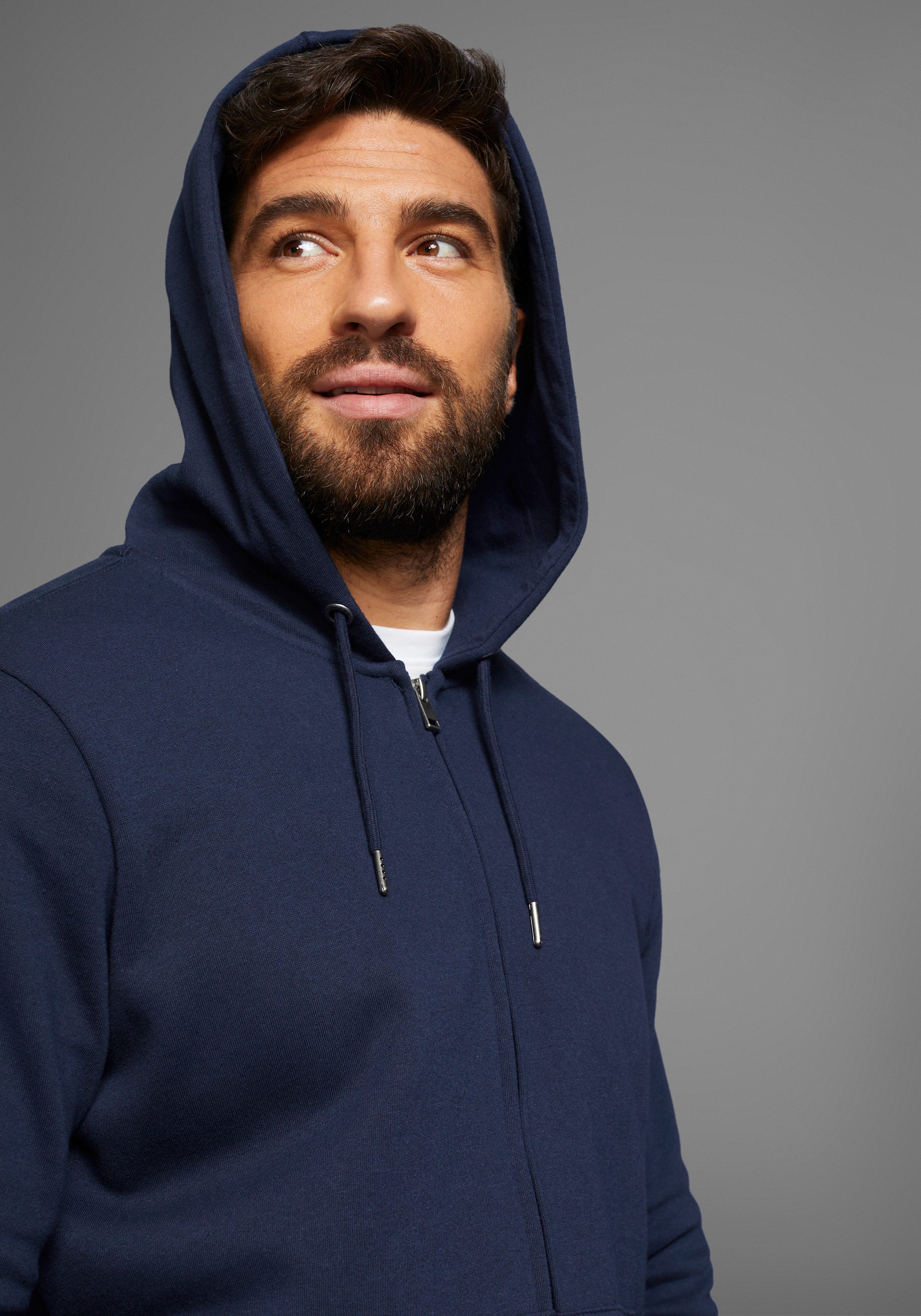 Man's World Capuchonsweatvest met zakken