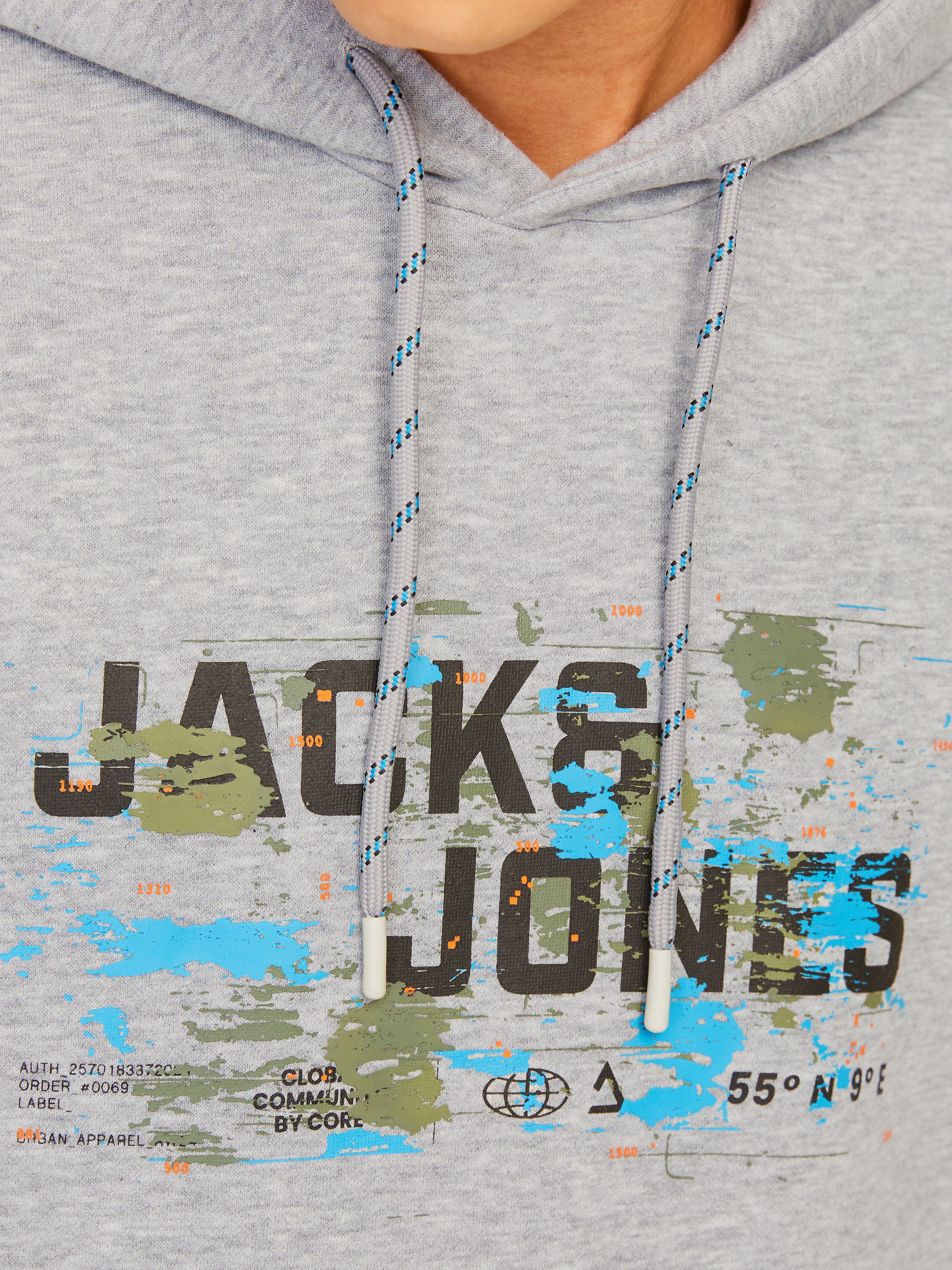 Jack & Jones Hoodie JCOOUTDOOR LOGO SWEAT HOOD SN