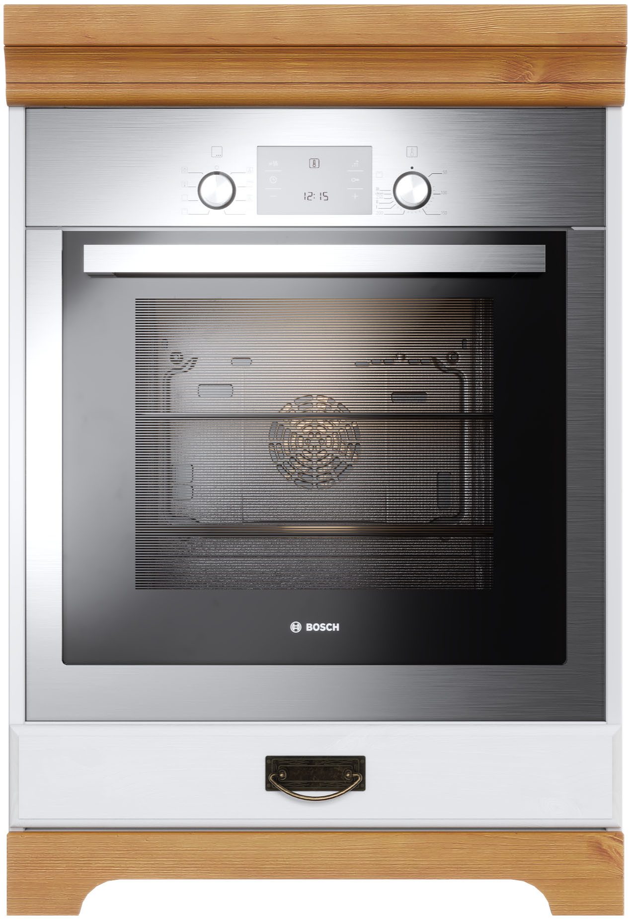 Home affaire Ombouwkast voor oven Rügen Breedte 60 cm, massief grenen, nismaat fornuis B/D/H 56,7/54,2/60,5 cm