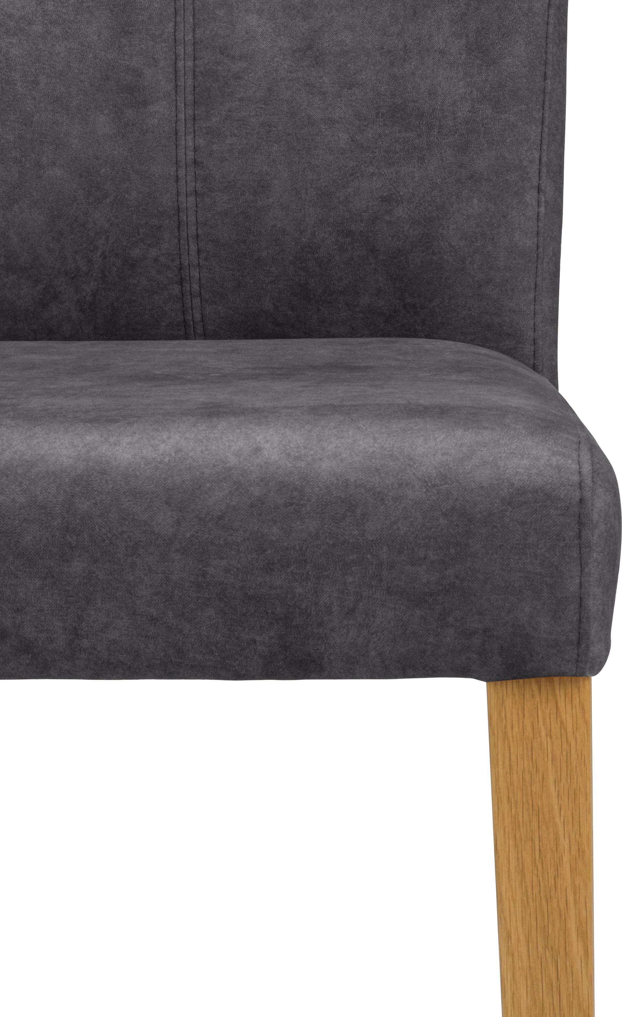 Home affaire Eetkamerstoel Aspen gestoffeerde stoel Massief houten frame, in veel bekledingskwaliteiten landhuis (set, 2 stuks)
