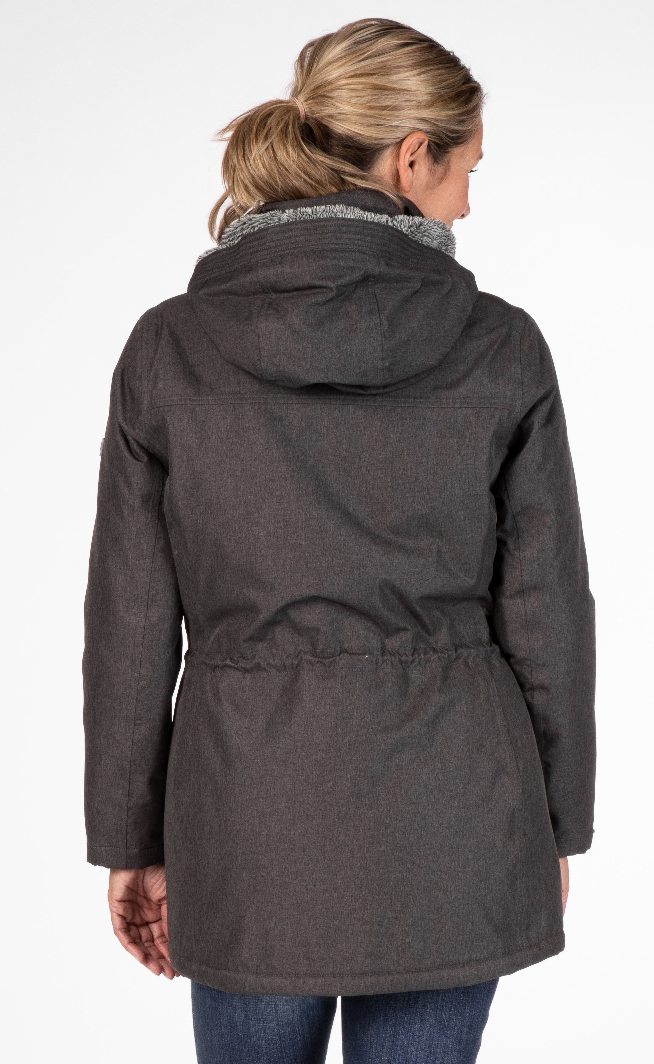 LPO Parka PAISLEY II NEW WOMEN licht gewatteerde parka met een afneembare capuchon