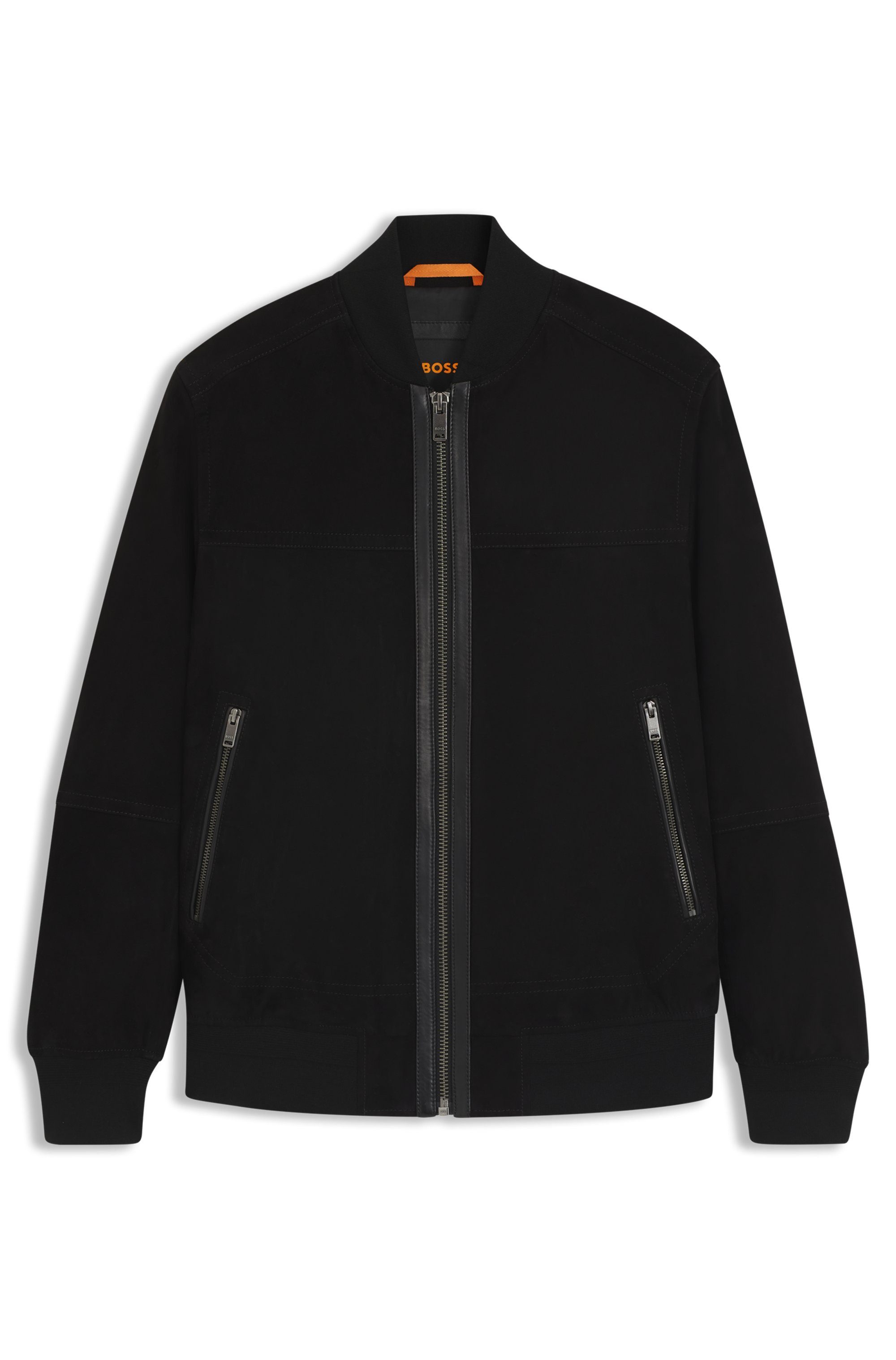 Boss Orange Leren jack Johice van zacht geiten-nappa leer