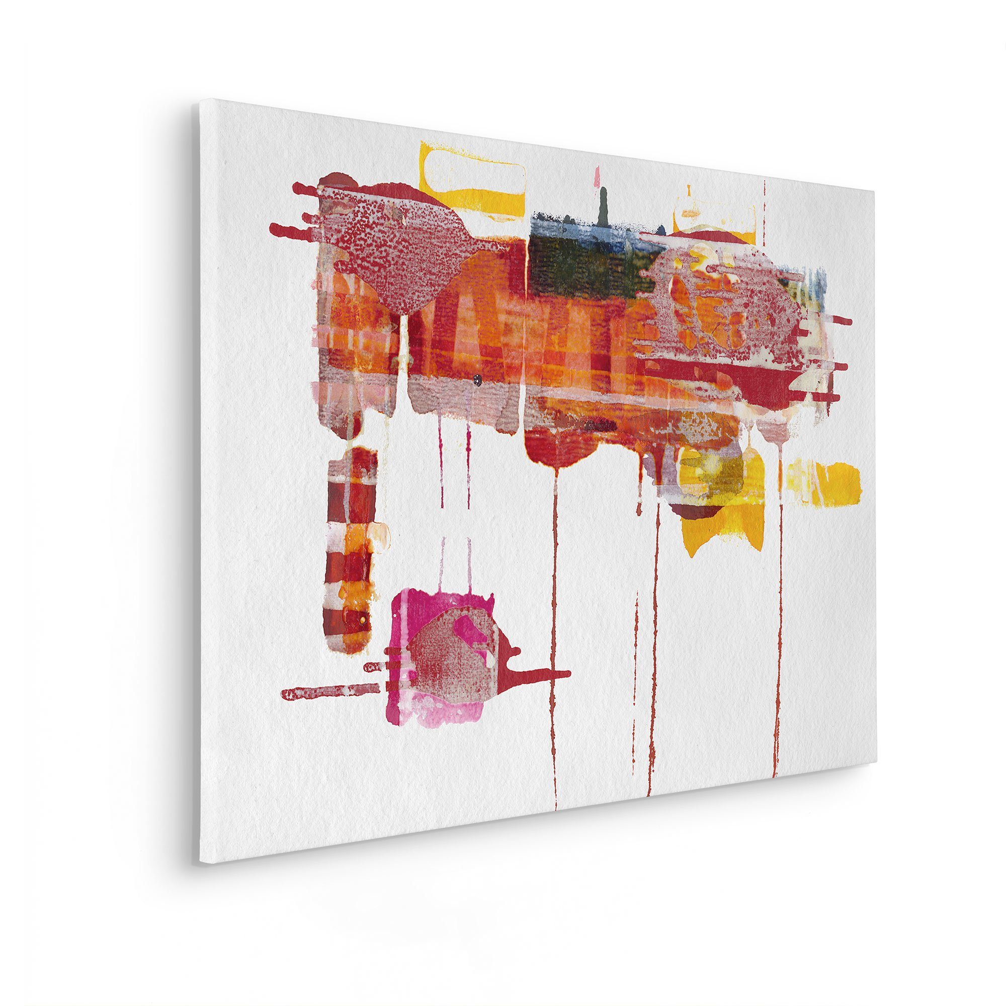 Komar Artprint op linnen Ruby Red - Afmeting 60 x 90 cm Canvasdoek met echt houten frame (1 stuk)