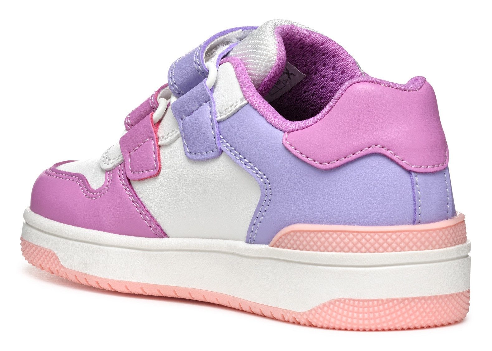 Geox Sneakers J WASHIBA GIRL , sneaker, vrijetijdsschoen, klittenbandschoen in retro look