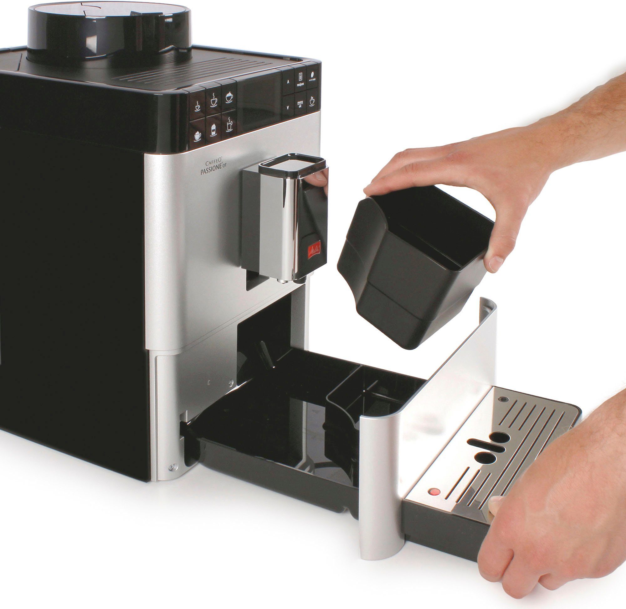Melitta Volautomatisch koffiezetapparaat Passione® One Touch F53/1-101, zilverkleur, One-touch-functie , per kopje precies de juiste hoeveelheid versgemalen bonen