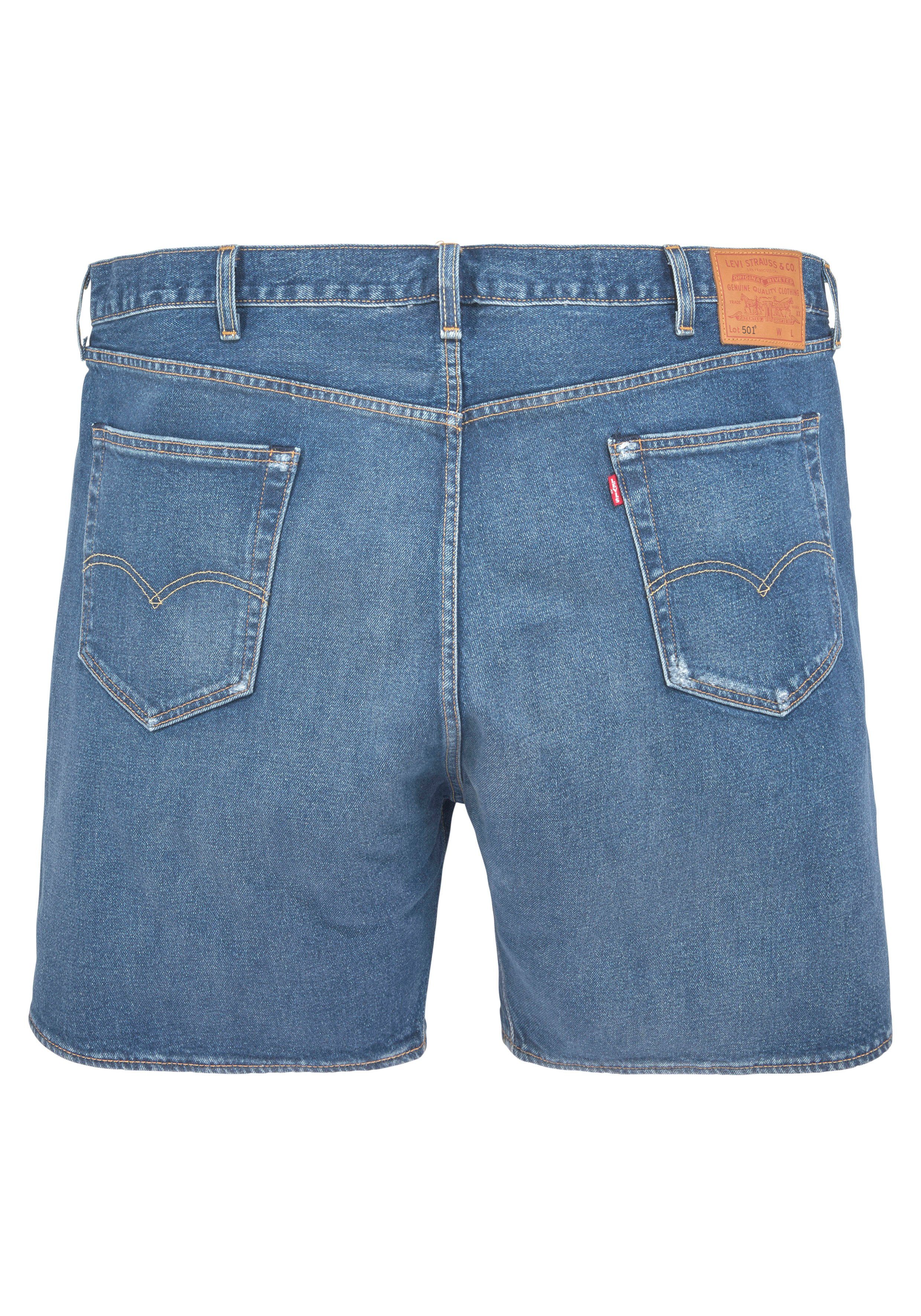 Levi's® Plus Jeansbermuda 501 HEMMED SHORTS met stretchaandeel