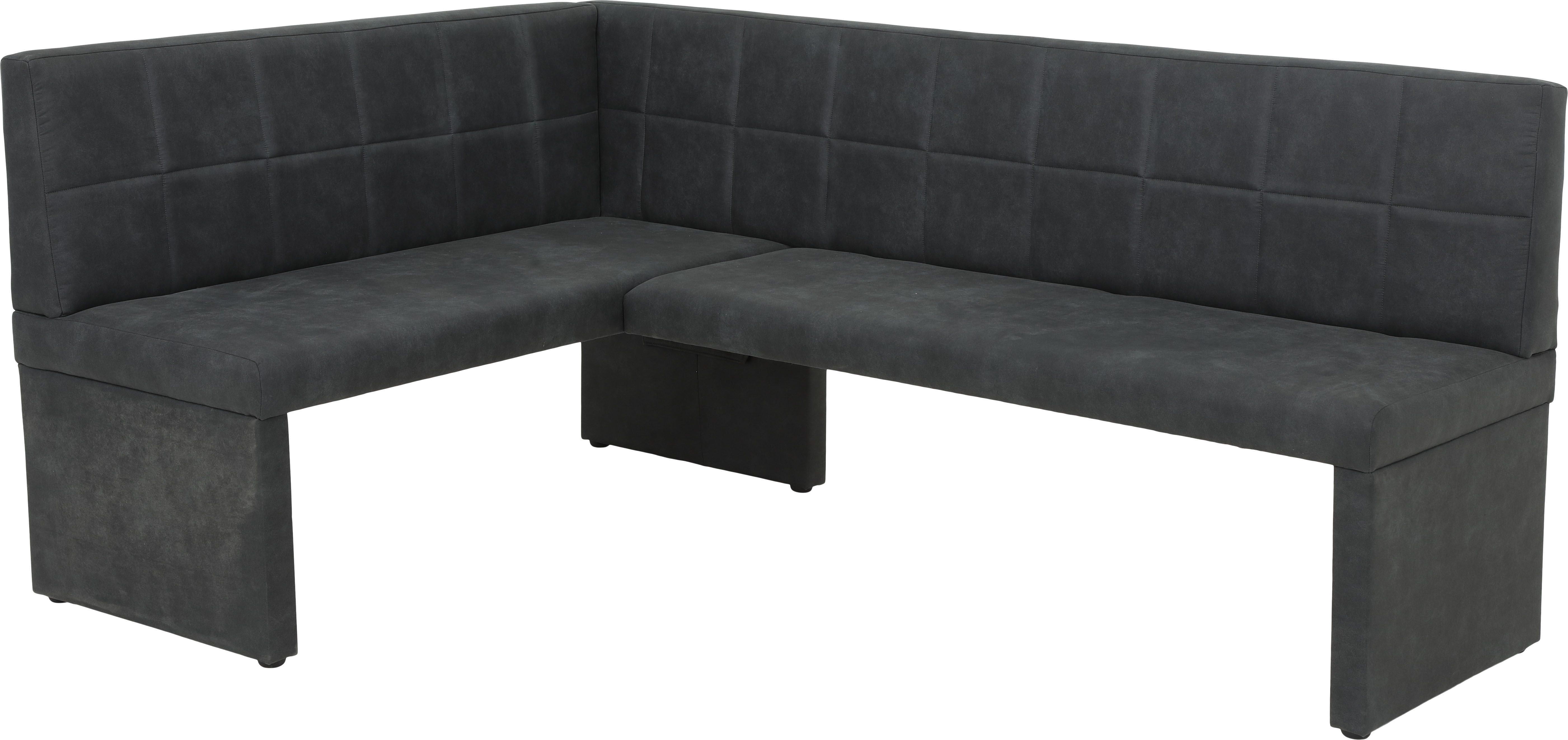 HELA Eethoek Spree Eettafel 140x90 cm met dikke rand, microvezel bekleding(4-delig)