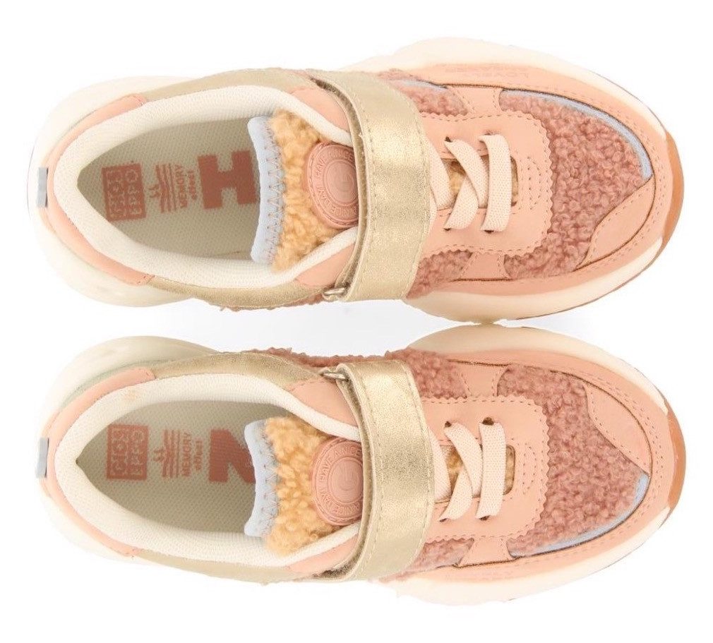Gioseppo Plateausneakers RADBY Chunky sneakers, veterschoenen, meisjes schoenen in Sherpa-look