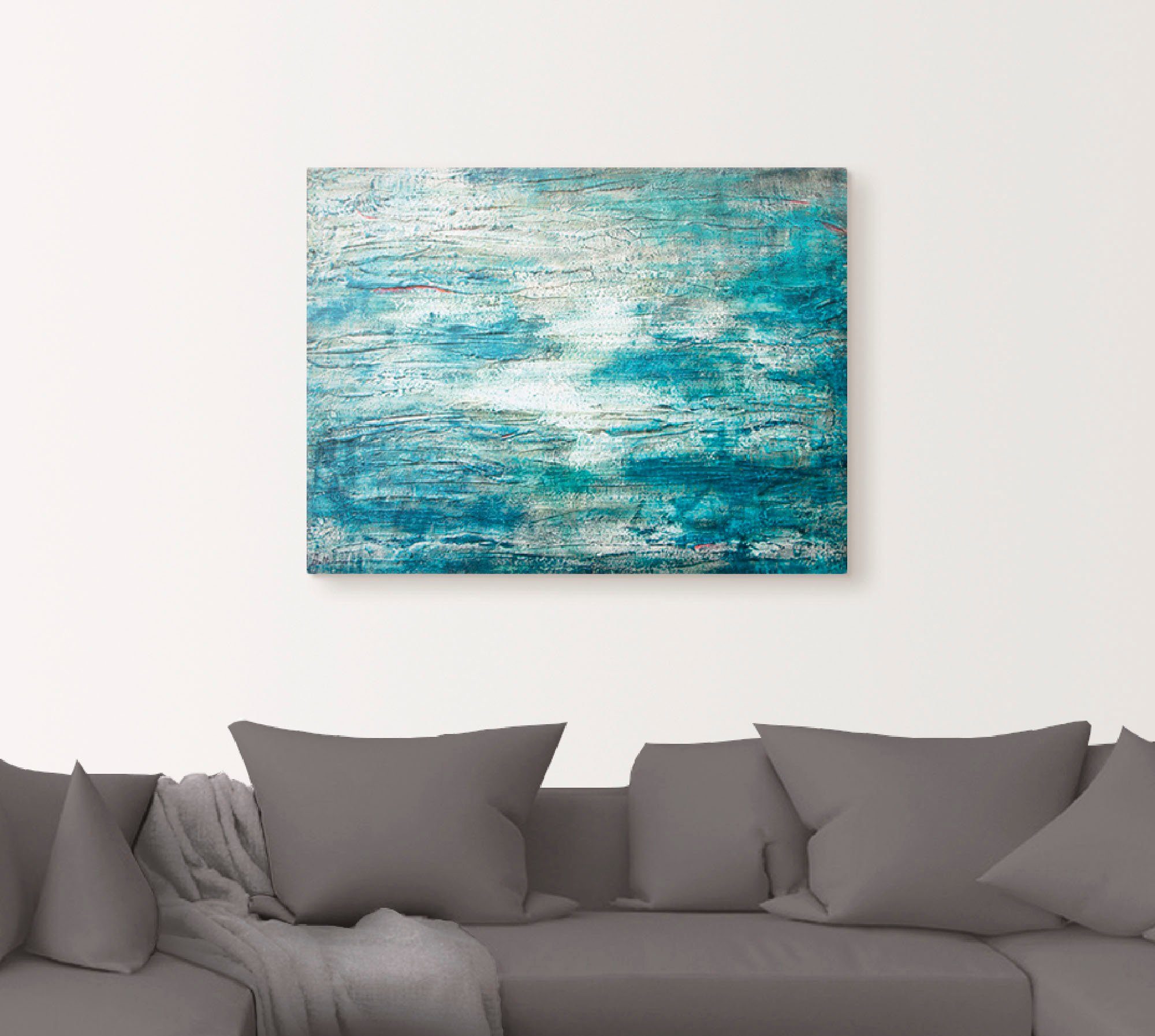 Artland Artprint Abstracte schilderkunst aquarel als artprint op linnen, poster, muursticker in verschillende maten
