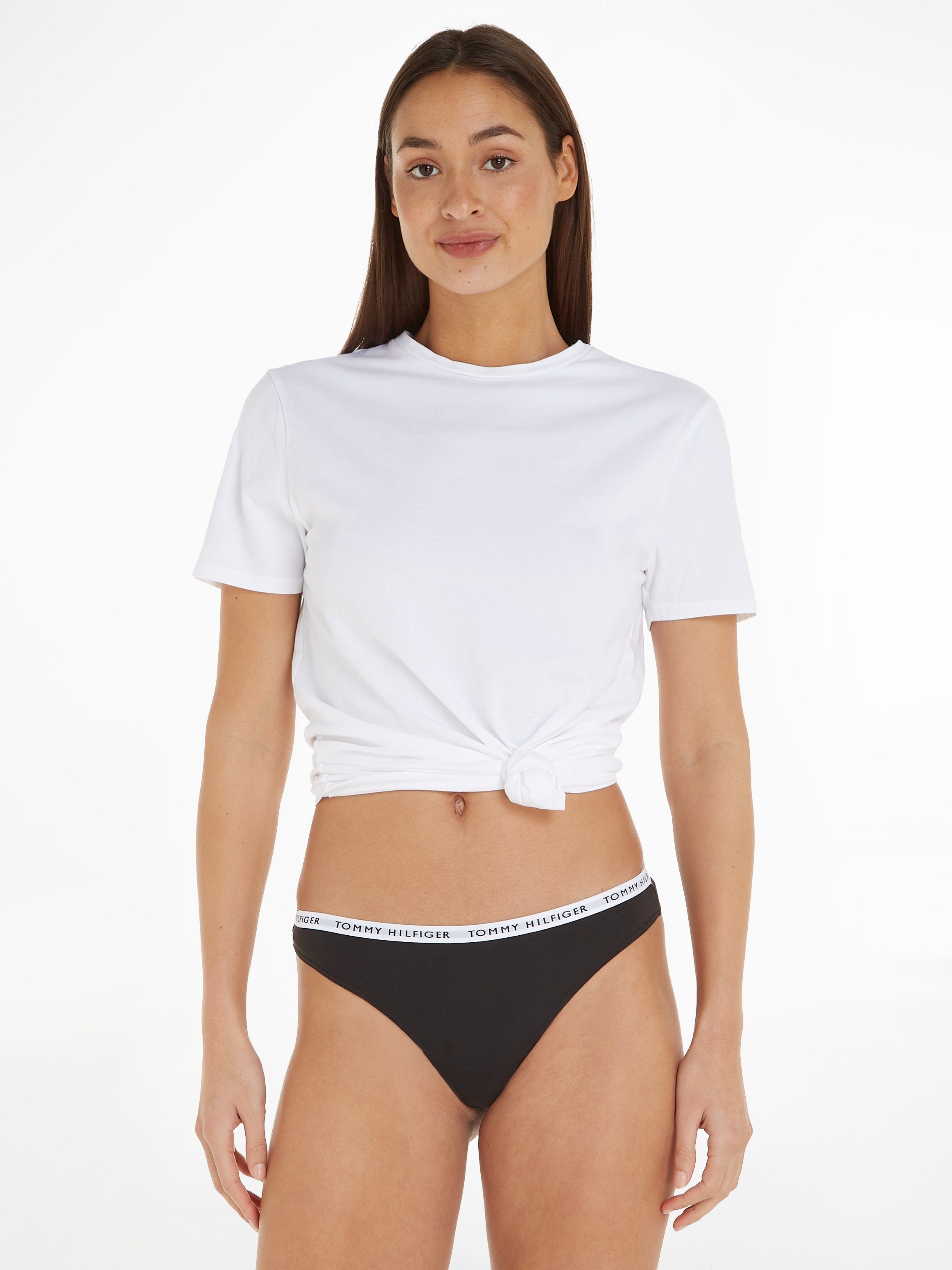 Tommy Hilfiger Underwear Slip met smalle logoboord (3 stuks)