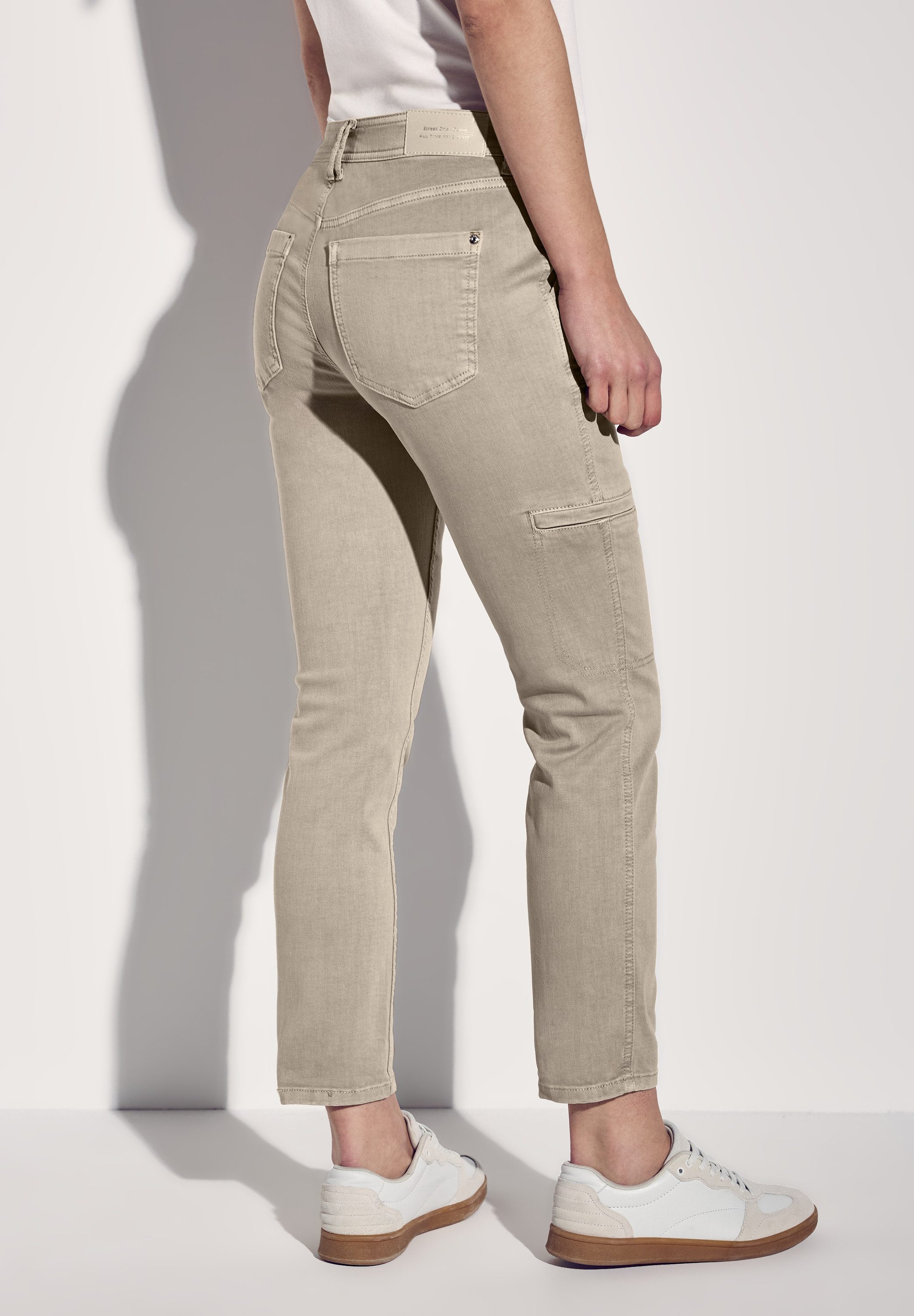 STREET ONE Cargo jeans met stretch
