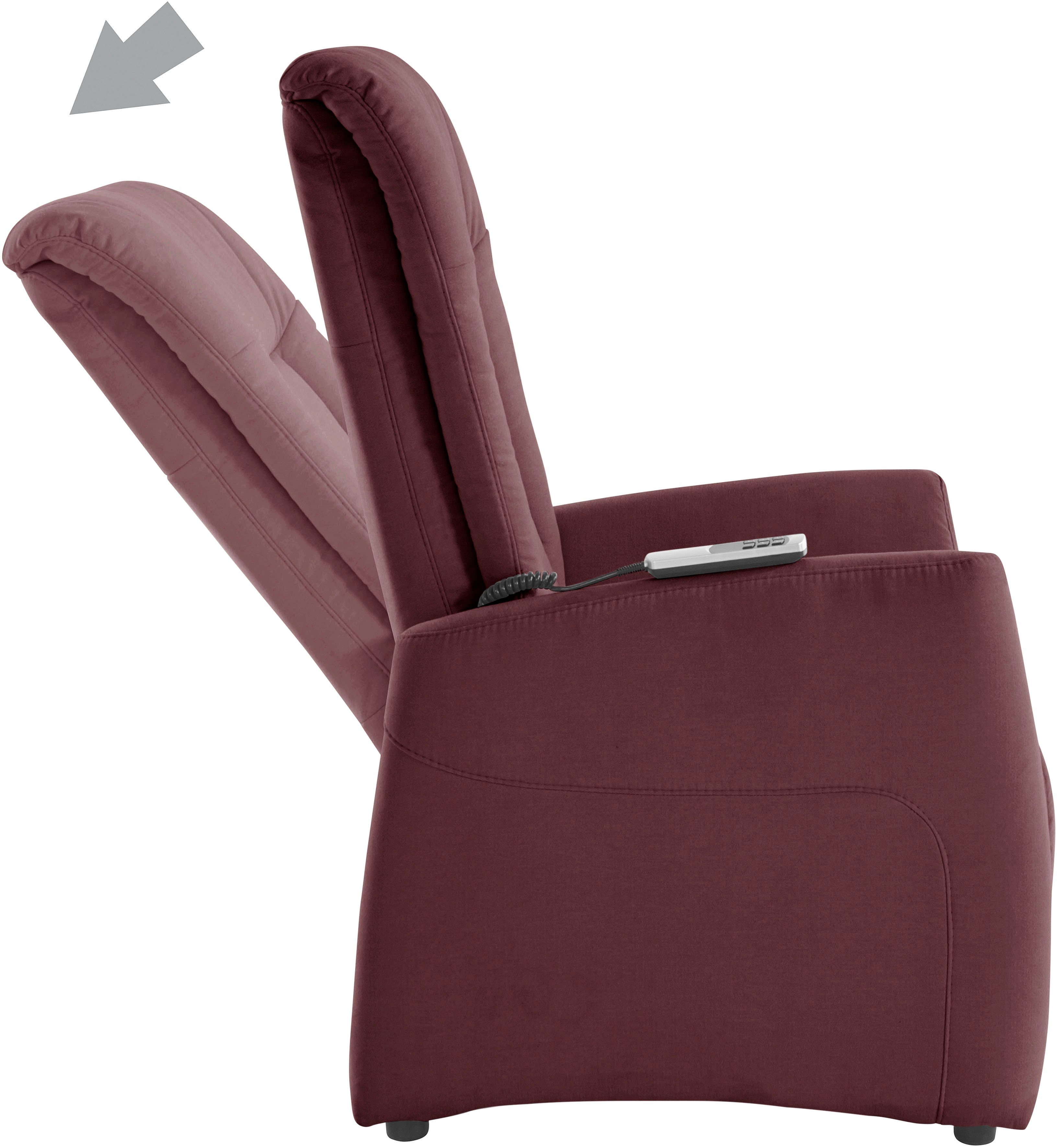 sit&more Relaxfauteuil MELISSA naar keuze elektrisch of handmatig verstelbaar, optioneel opstahulp