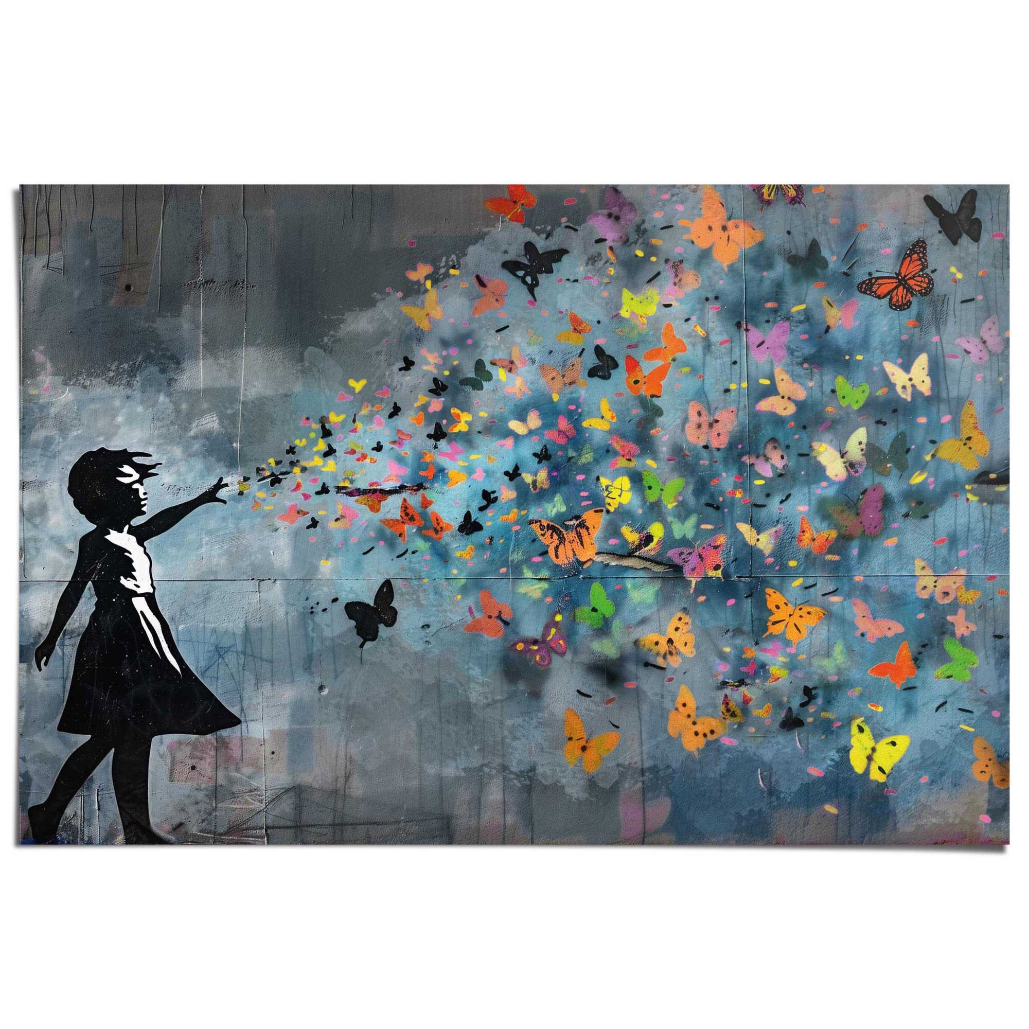Reinders! Poster Balloon Girl Dark