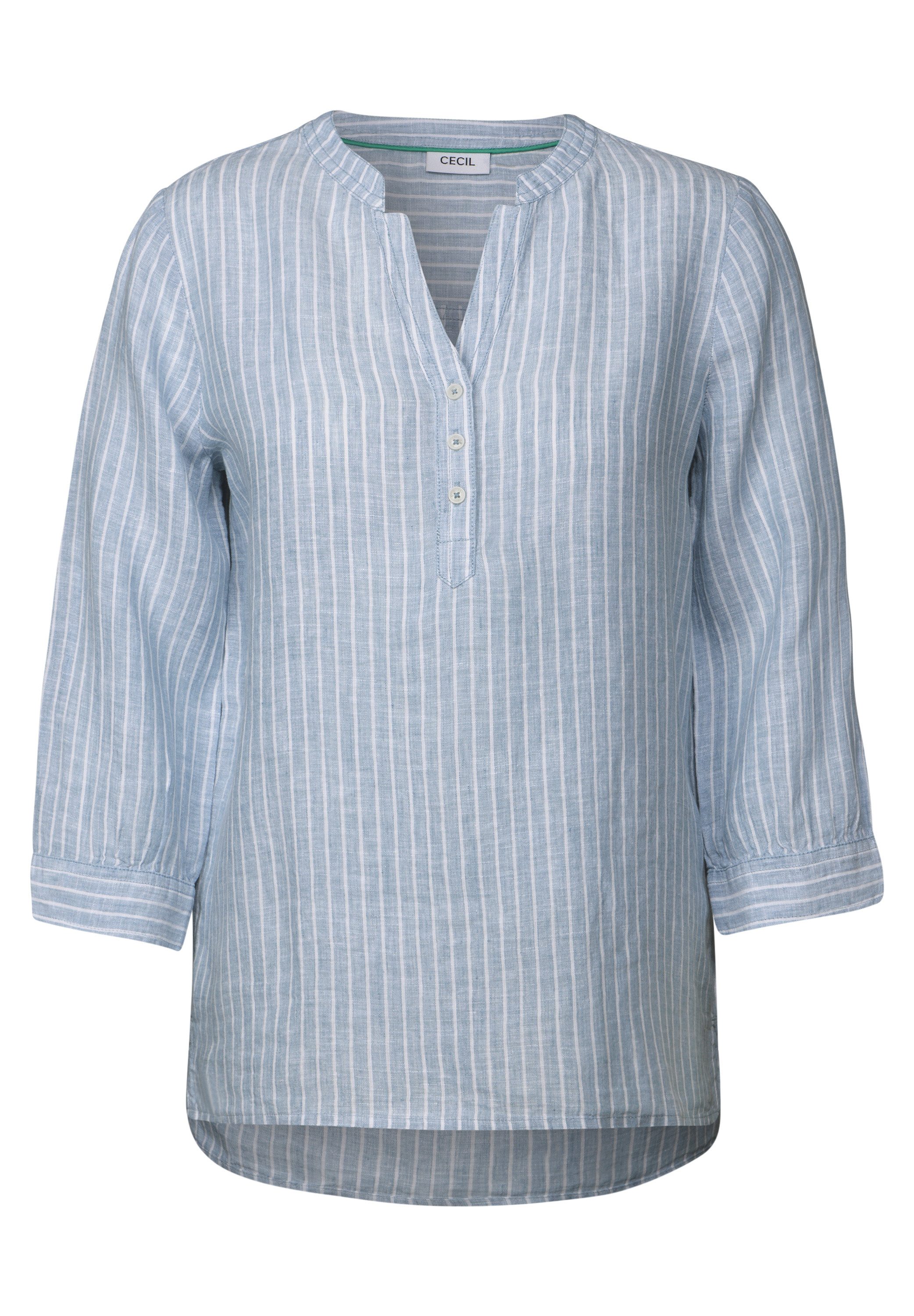 Cecil Blouse zonder sluiting in streep-look