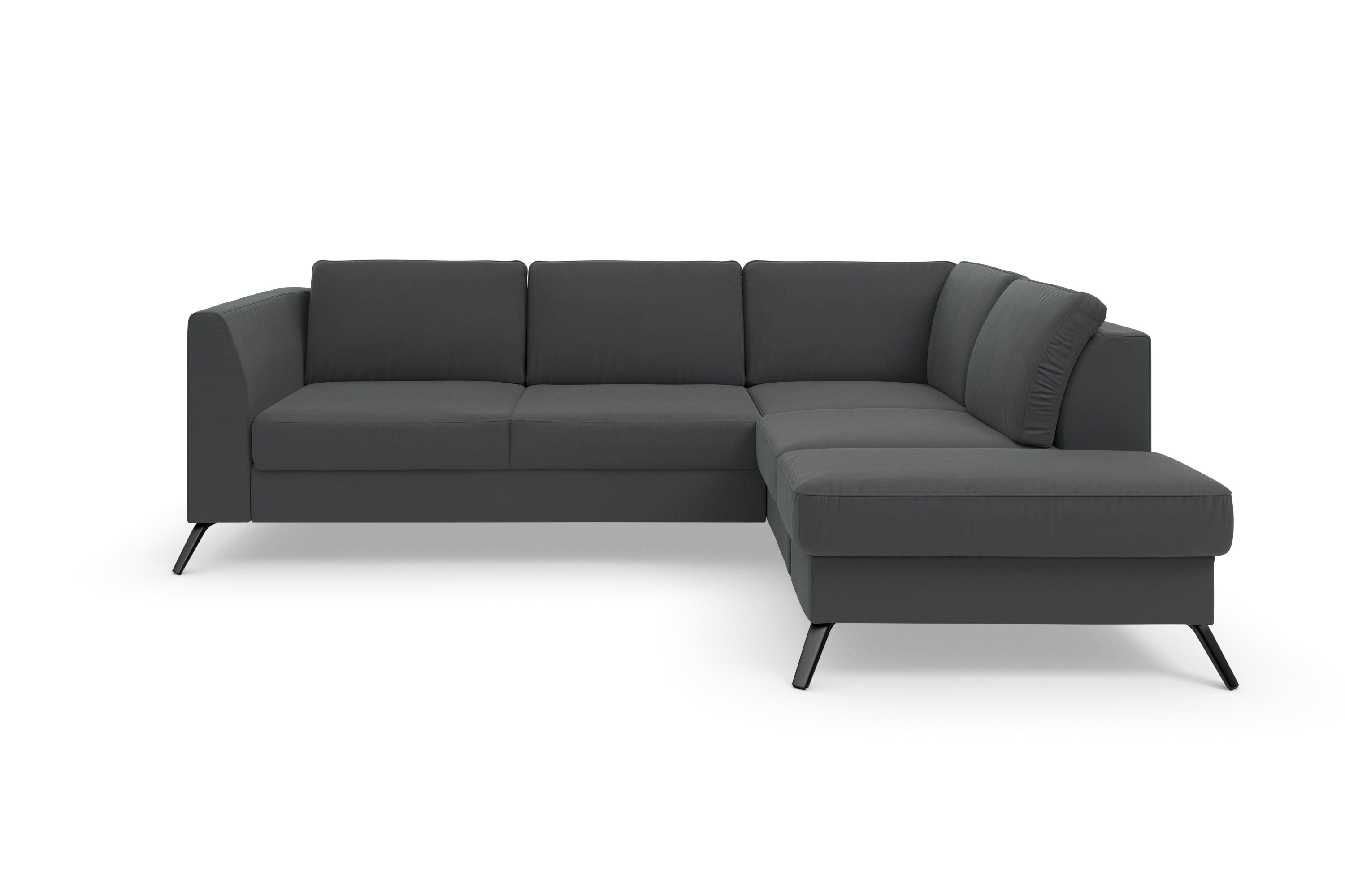 sit&more Hoekbank Olsen L-vorm inclusief zitdiepteverstelling, naar keuze met slaapfunctie, 15 cm hoog