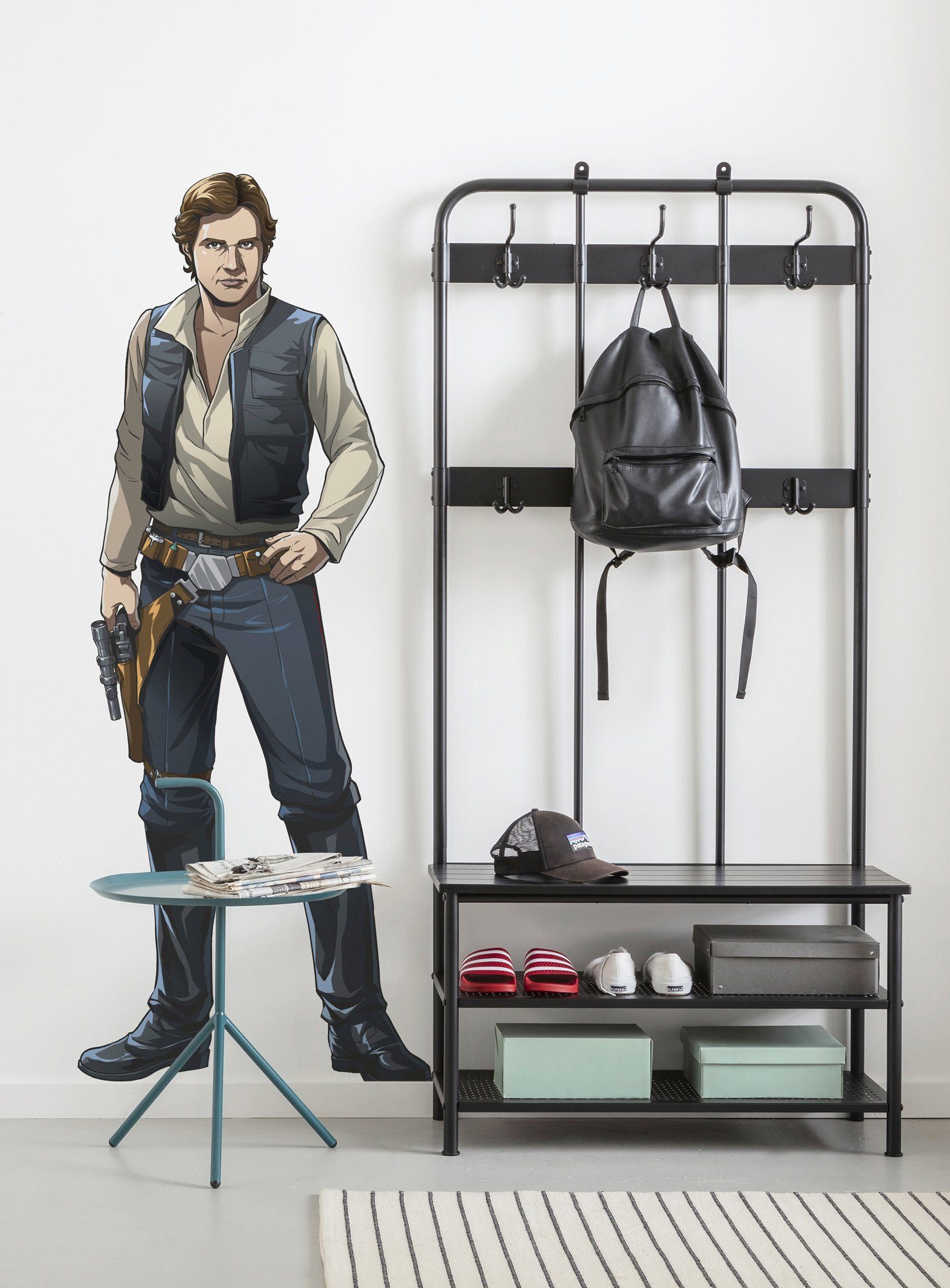 Komar Vliesbehang Zelfklevend vlies - Star Wars XXL Han Solo - Afmeting 127 x 196 cm (1 stuk)