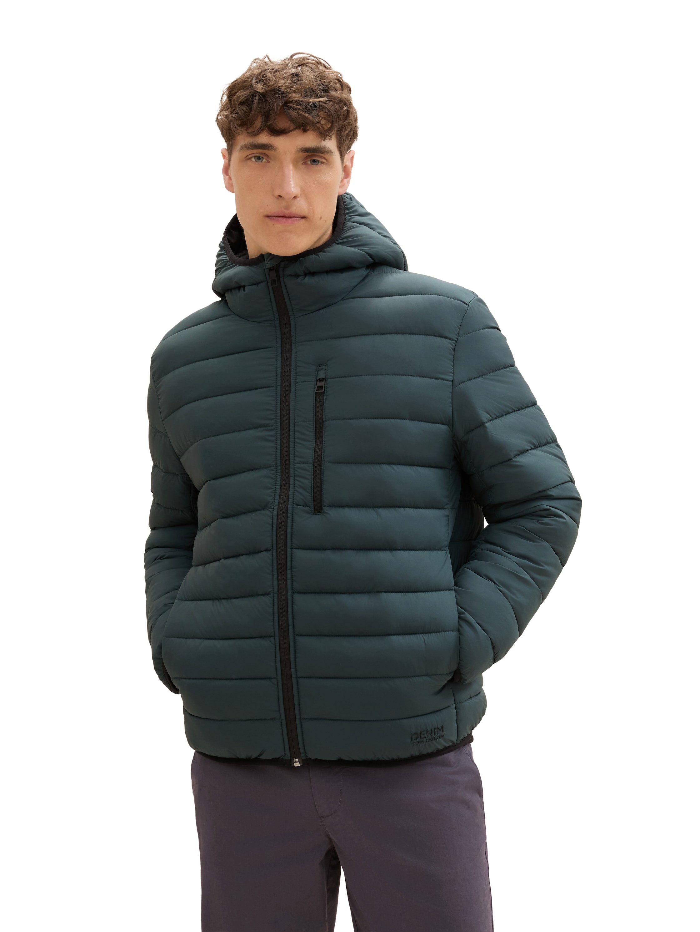 Tom Tailor Denim Gewatteerde jas met een capuchon