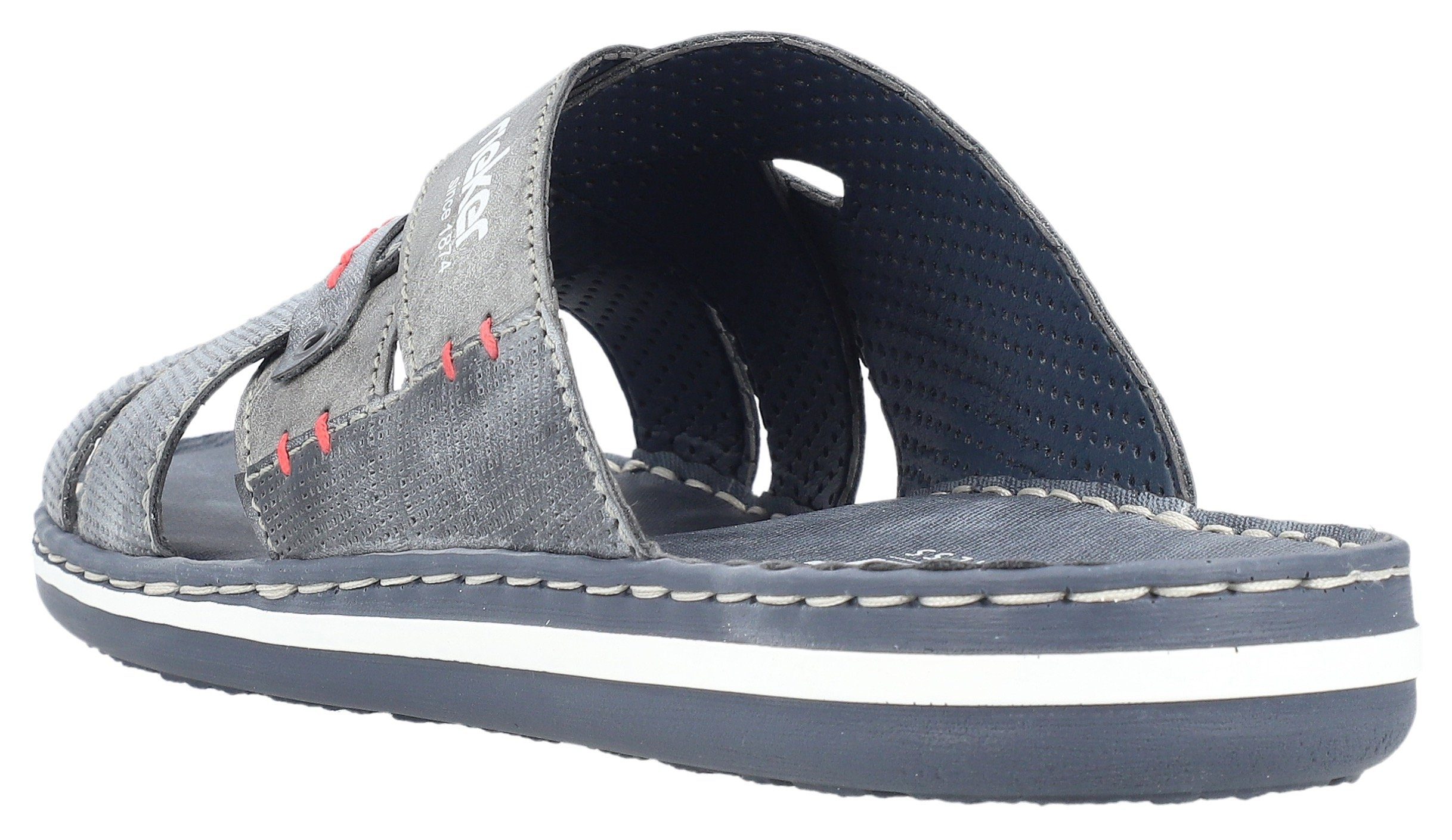 Rieker Slippers , zomerschoen, slippers, badschoen met gekruiste bandages