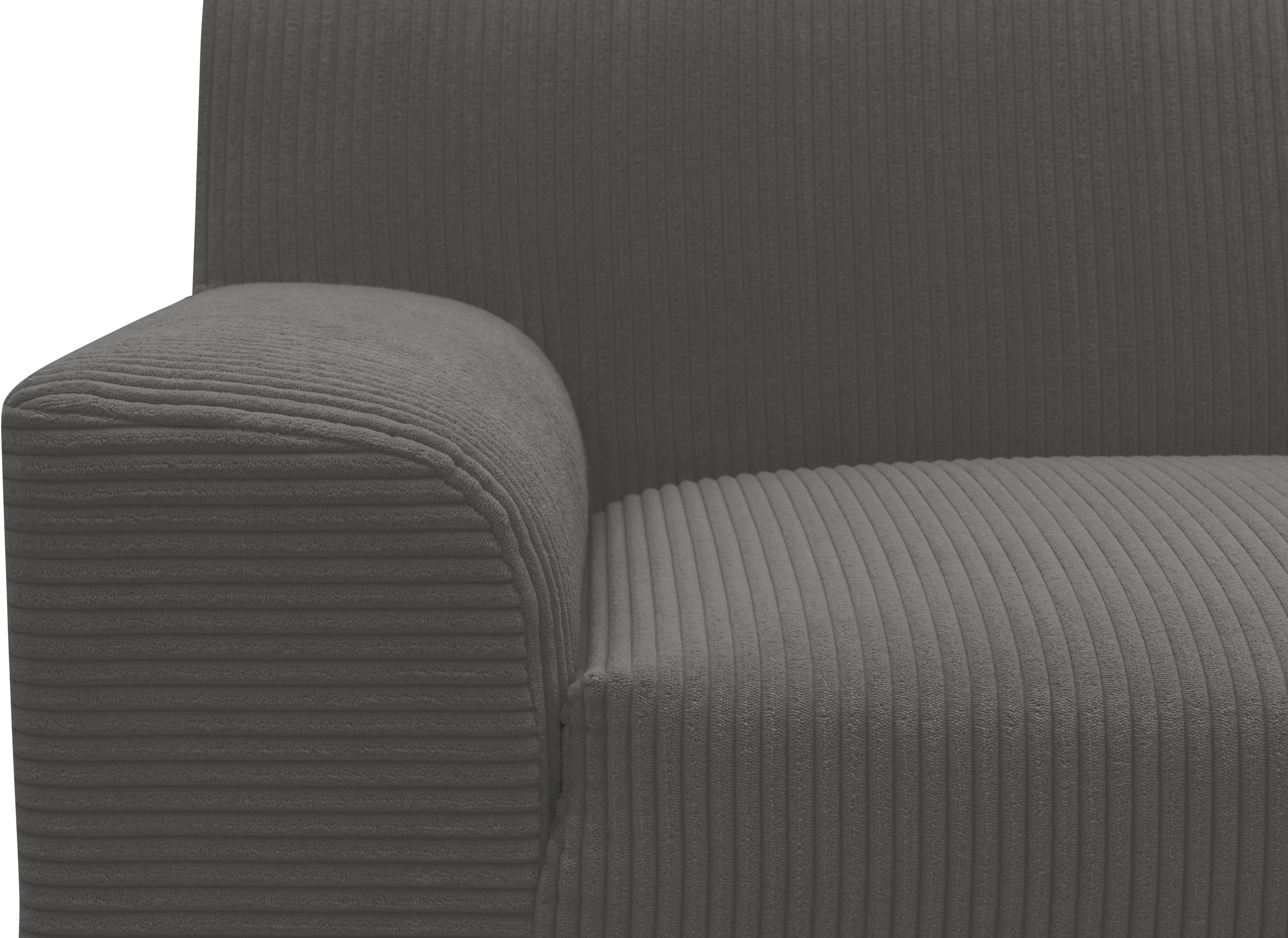 DOMO collection Hoekbank Turah 2, L-Vorm, Corduroy of Luxe-Microvezel, comfortabele binnenvering