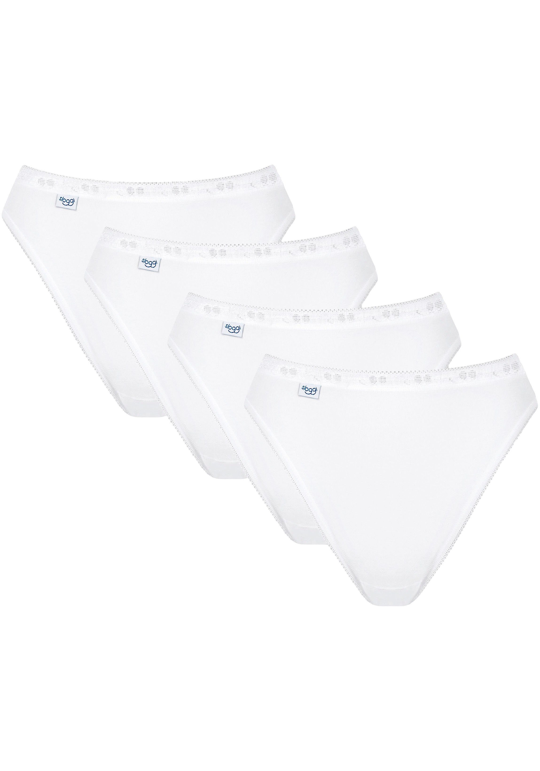 Sloggi Tai slip Basic+ Tai 4P perfecte pasvorm, elastische katoenstof (4 stuks, Set van 4)