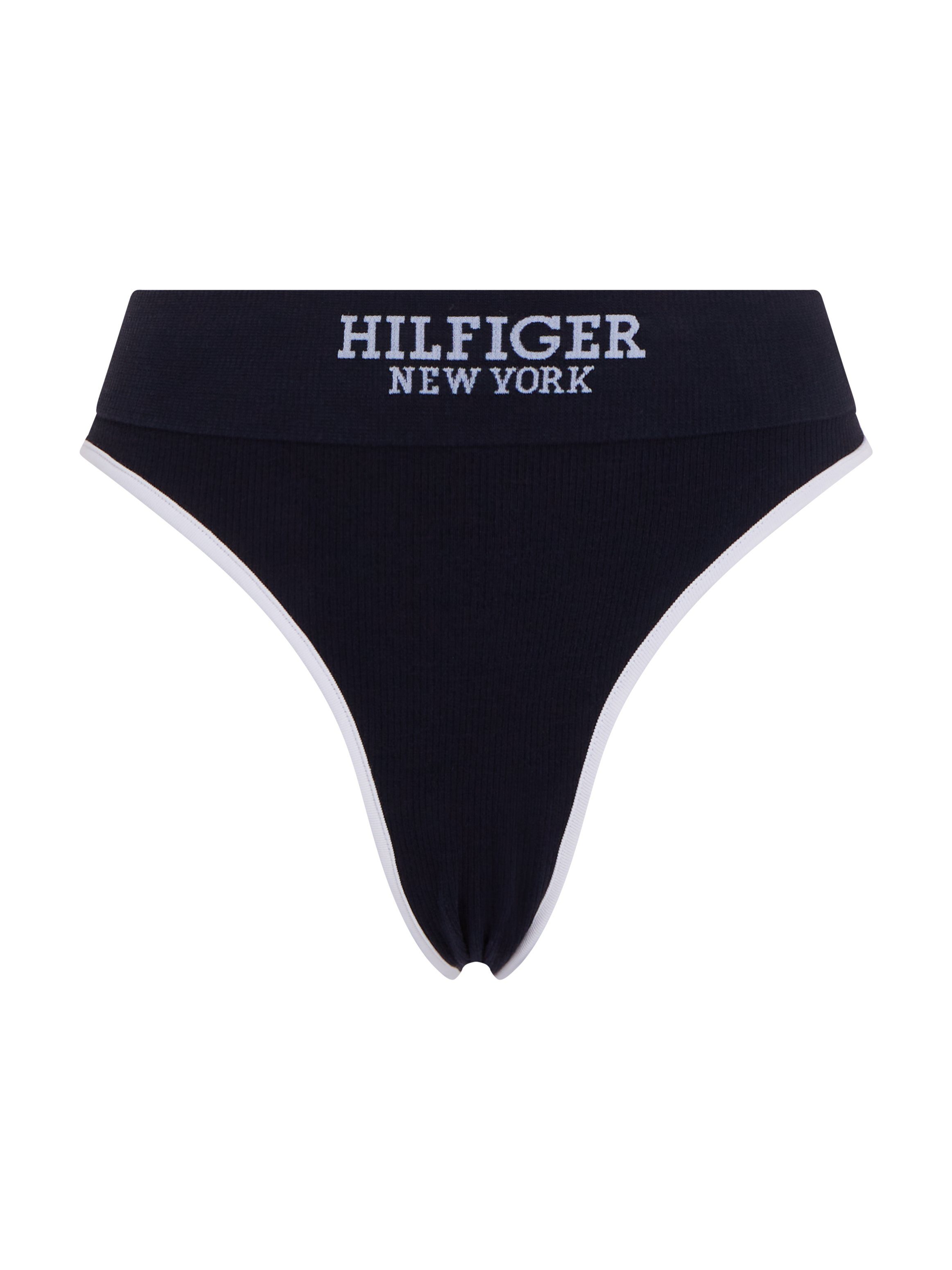 Tommy Hilfiger Underwear Bikinibroekje Bikini Ribstof, brede band, logo-inscriptie
