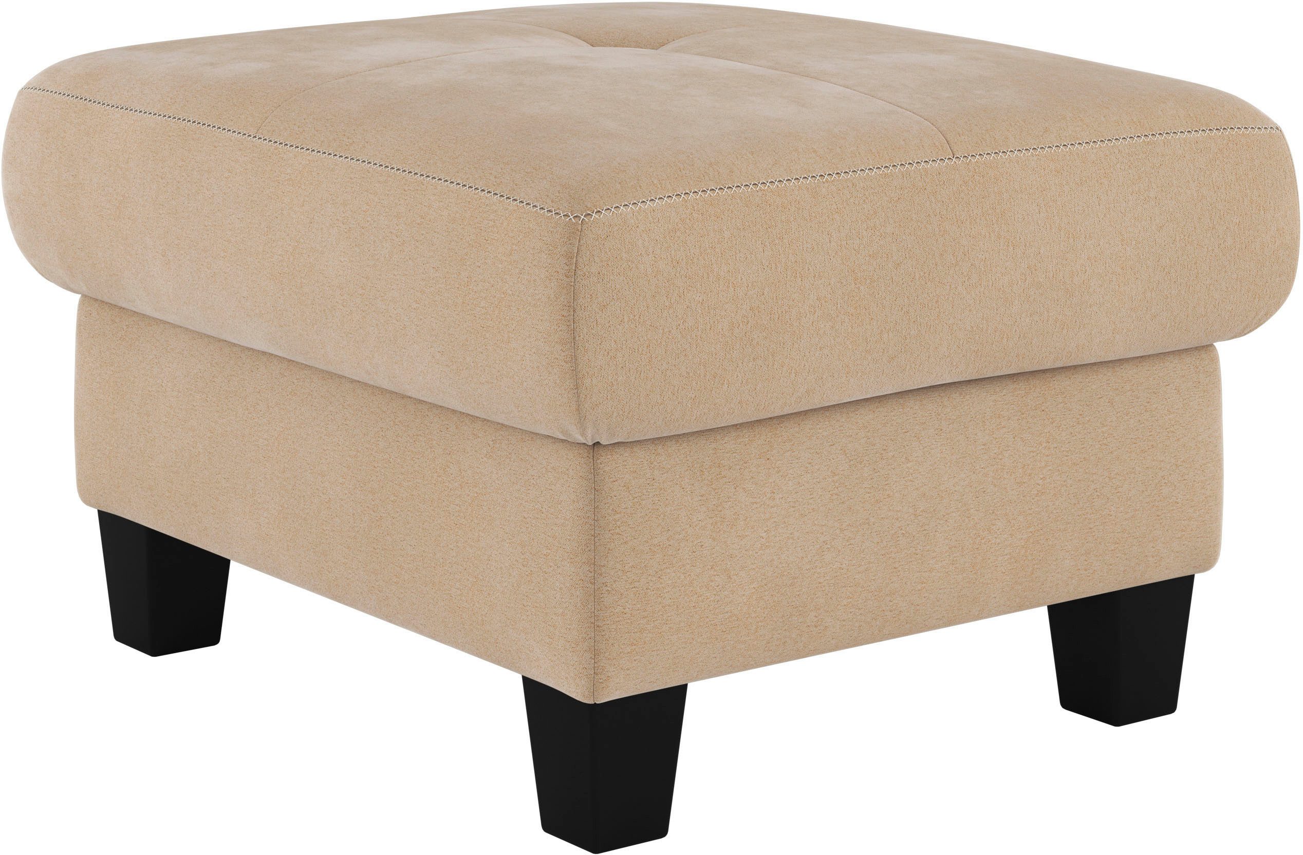 Places of Style Hocker Varese Kruisnaad in beige