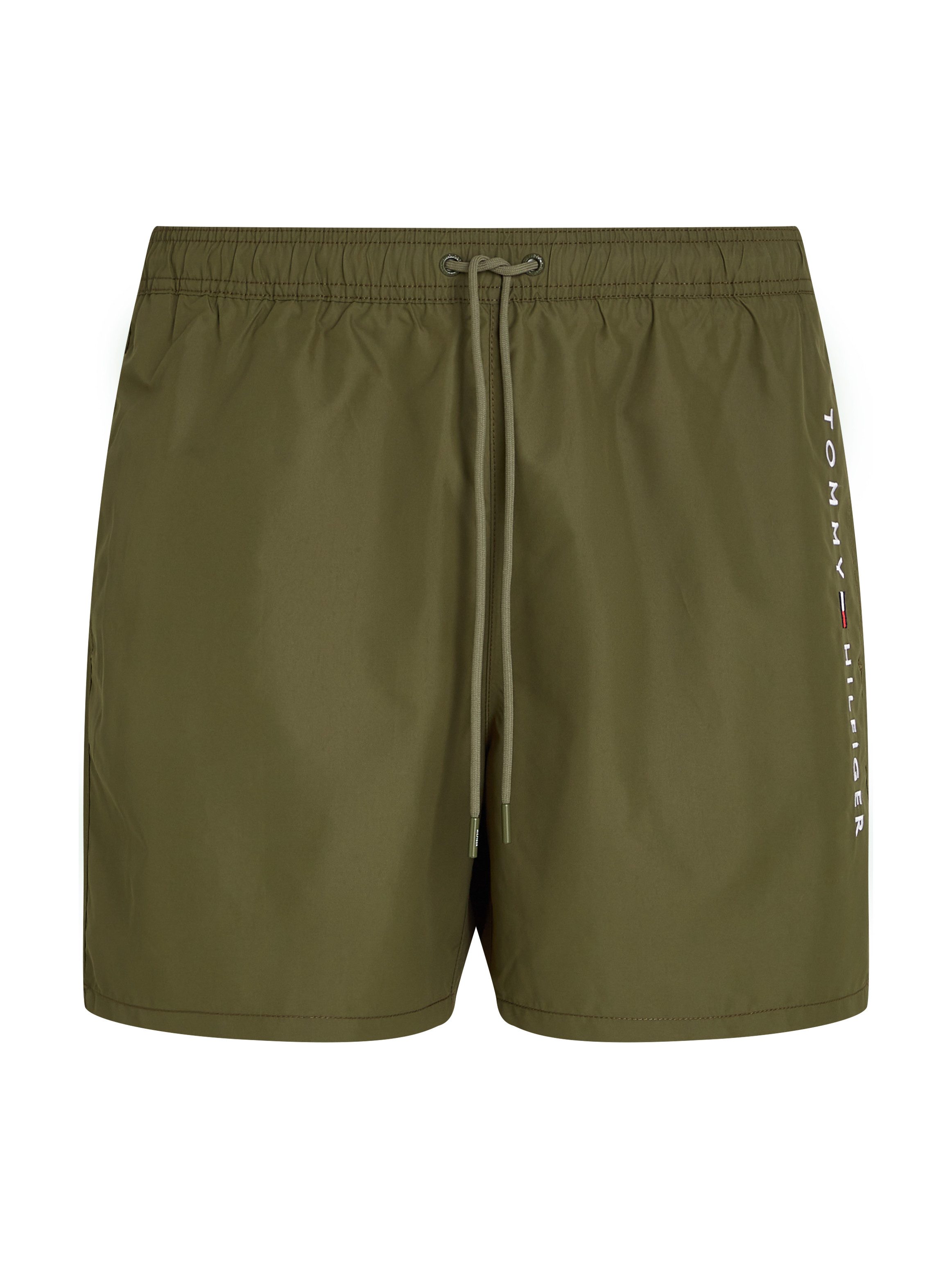 Tommy Hilfiger Swimwear Zwemshort MEDIUM DRAWSTRING met logoborduring op de heup