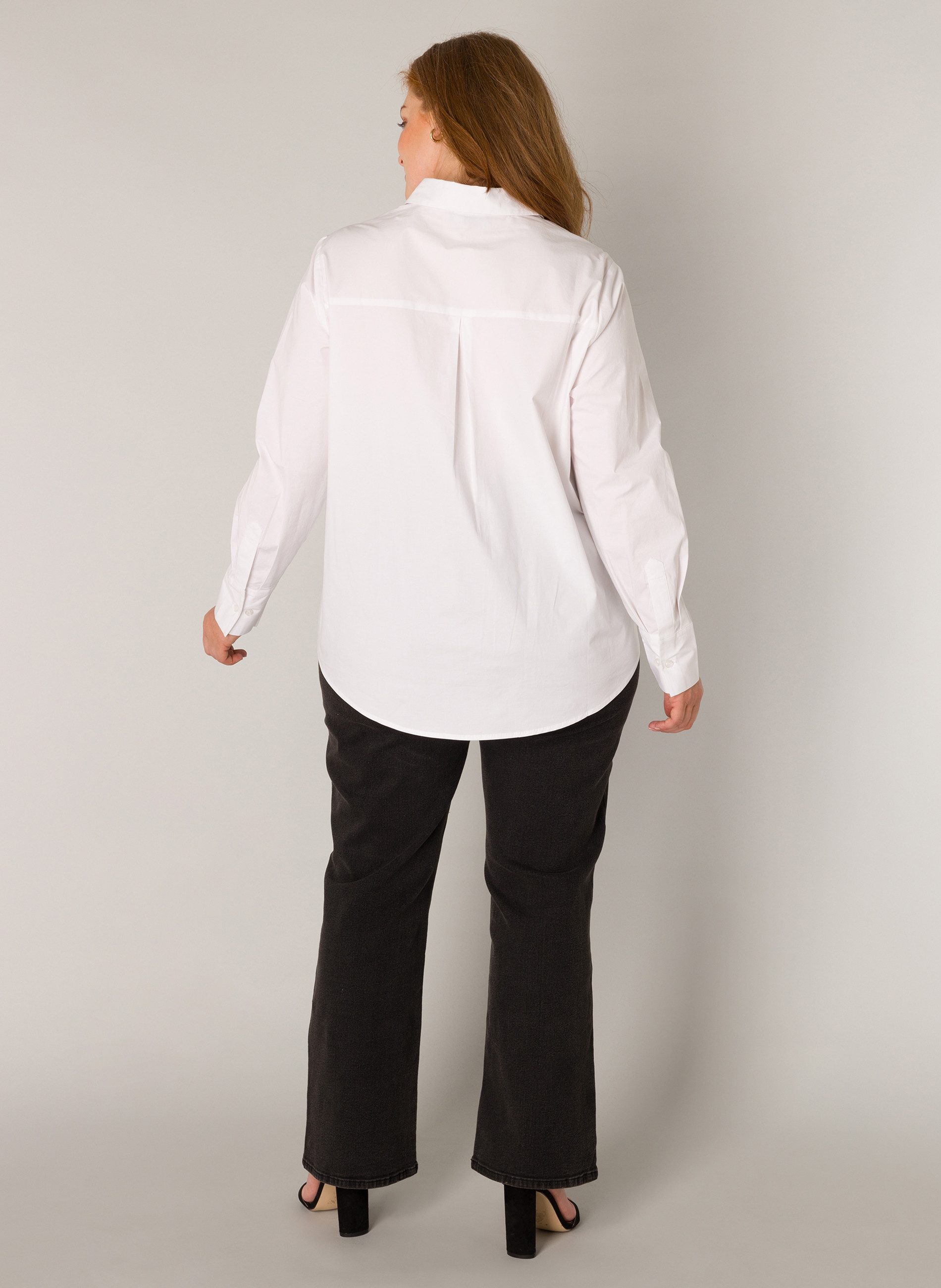 Base Level Curvy Overhemdblouse in grote maten