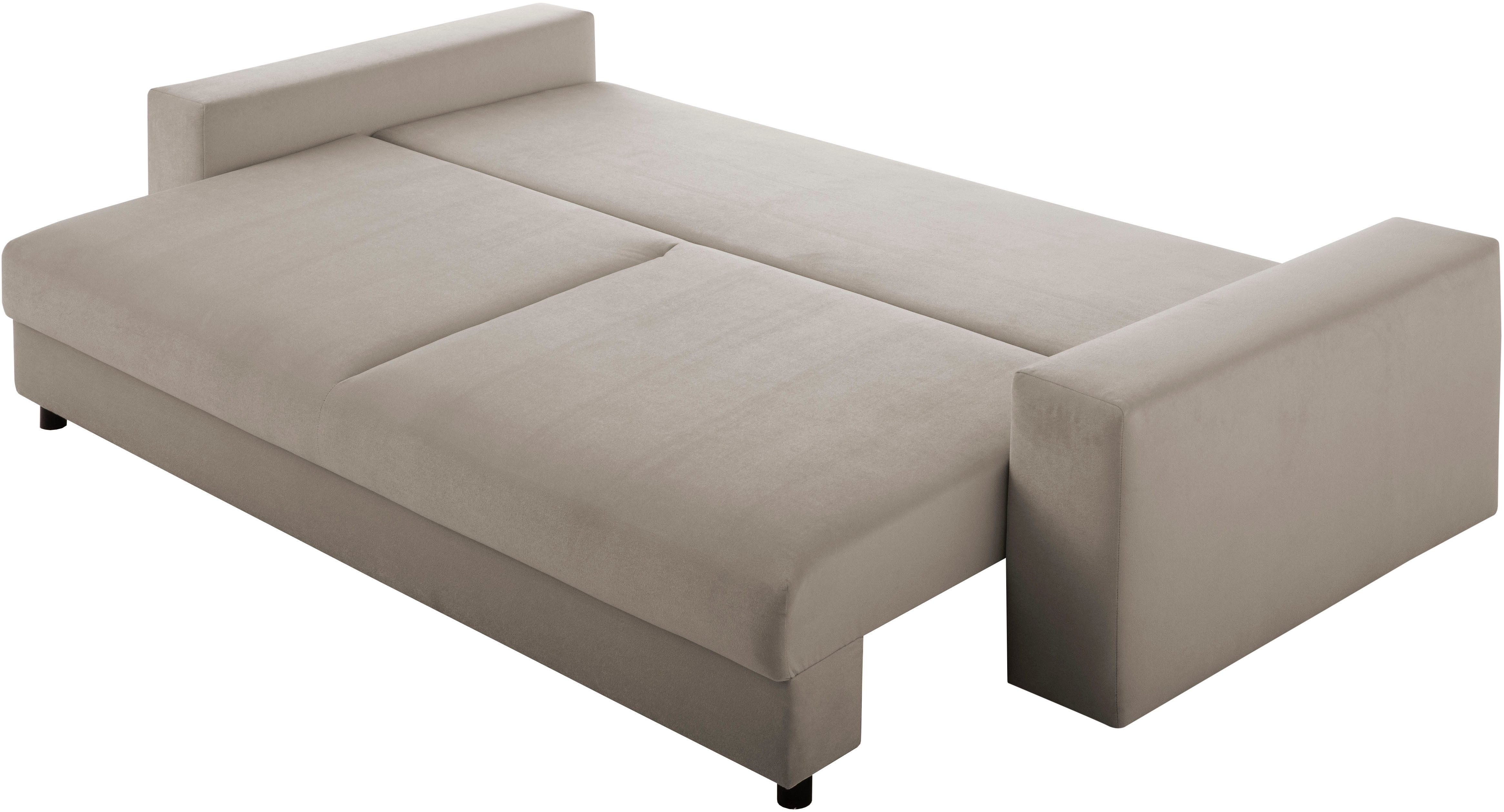 LeGer Home by Lena Gercke Slaapbank Imoga, kussen met slaapfunctie, 3-zits bank, bank met bedlade in moderne kleuren en stoffen, bedfunctie, ligoppervlak: 200x150 cm
