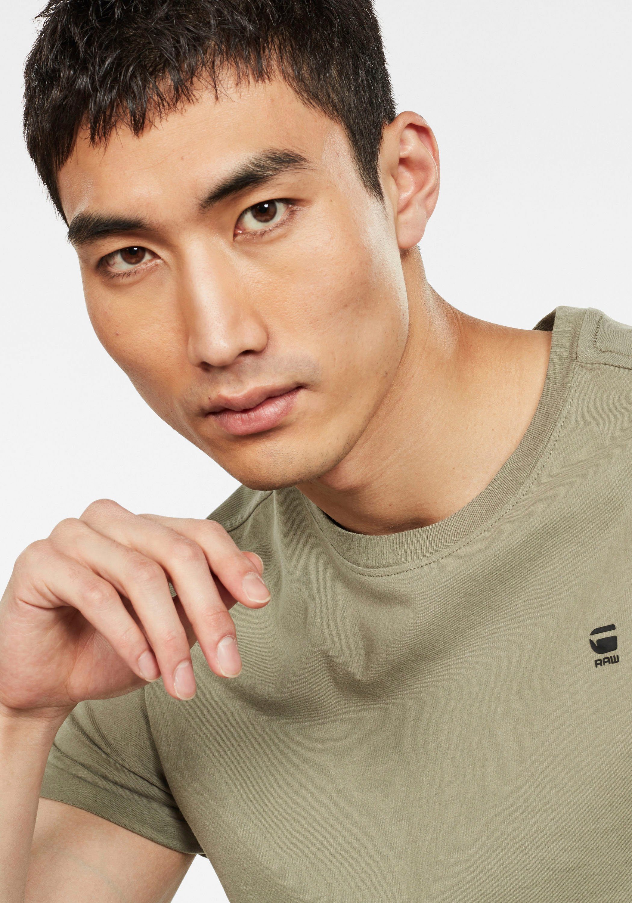 G-Star RAW T-shirt Lash met kleine logo stitching