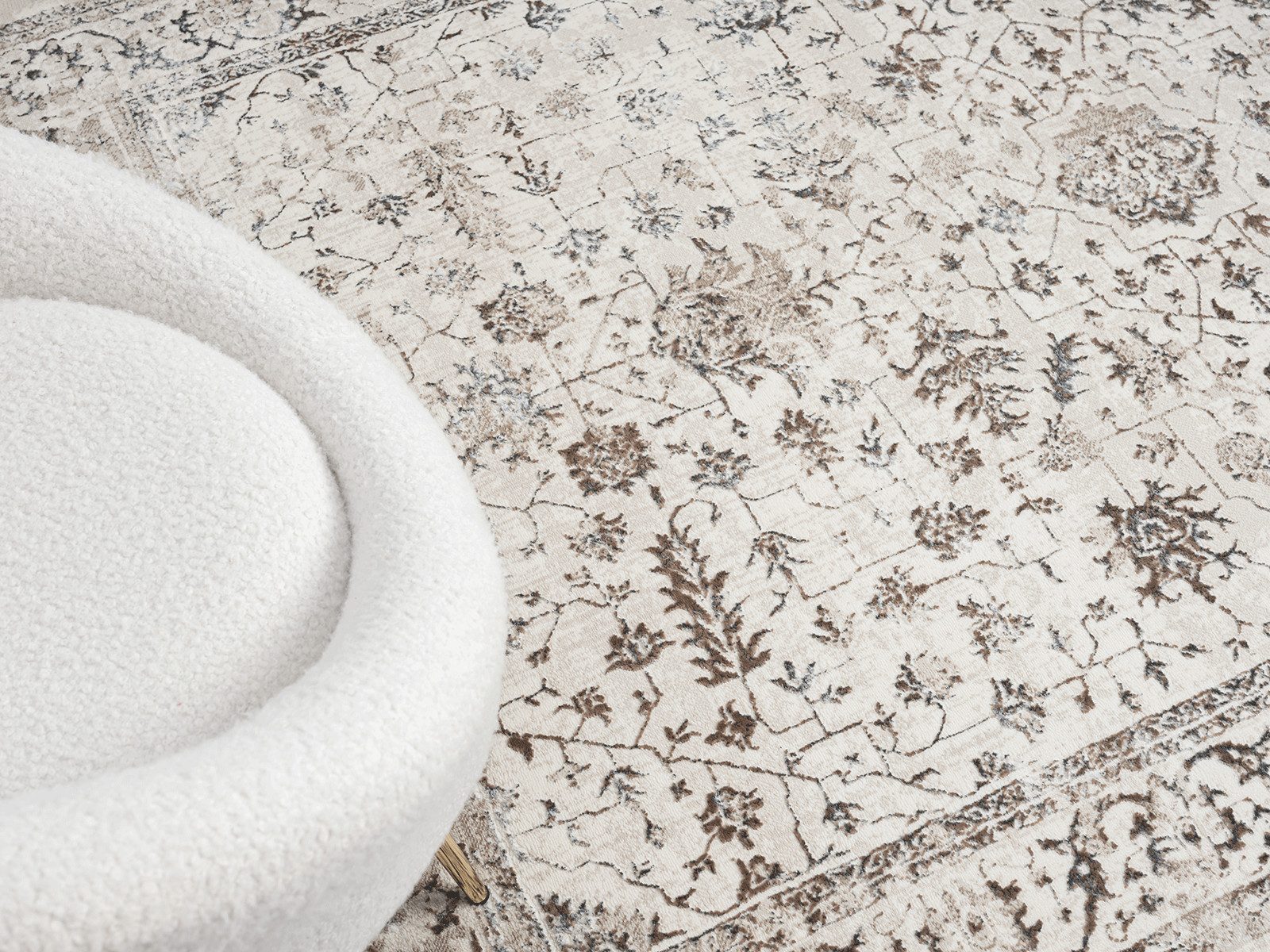 The carpet Vloerkleed Mila moderne woonkamer tapijt met elegant glanzende pool